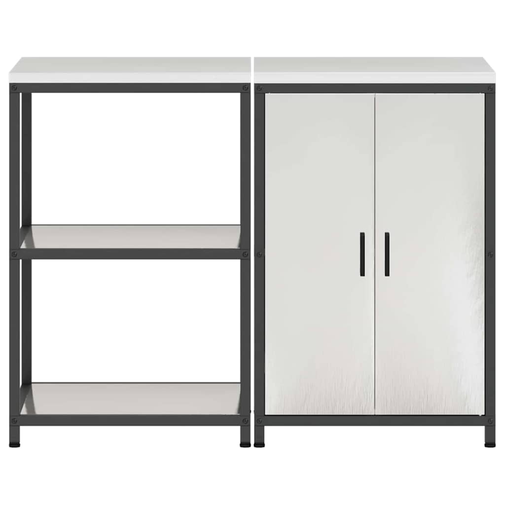 Ensemble de rangement cuisine HATTEM 2 pc Argenté - XIOS