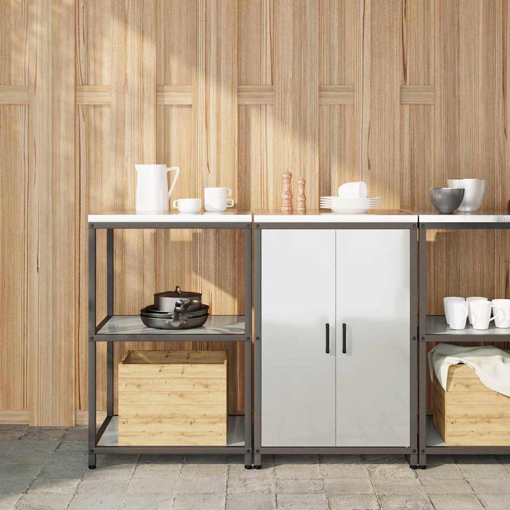 Ensemble de rangement cuisine HATTEM 2 pc Argenté - XIOS