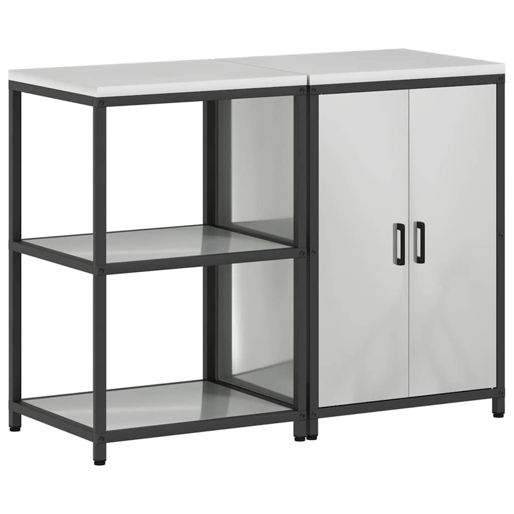 Ensemble de rangement cuisine HATTEM 2 pc Argenté - XIOS