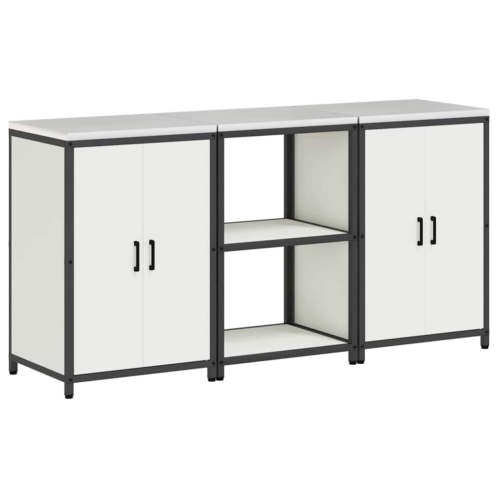 Ensemble de rangement cuisine HATTEM 3 pc Blanc - XIOS