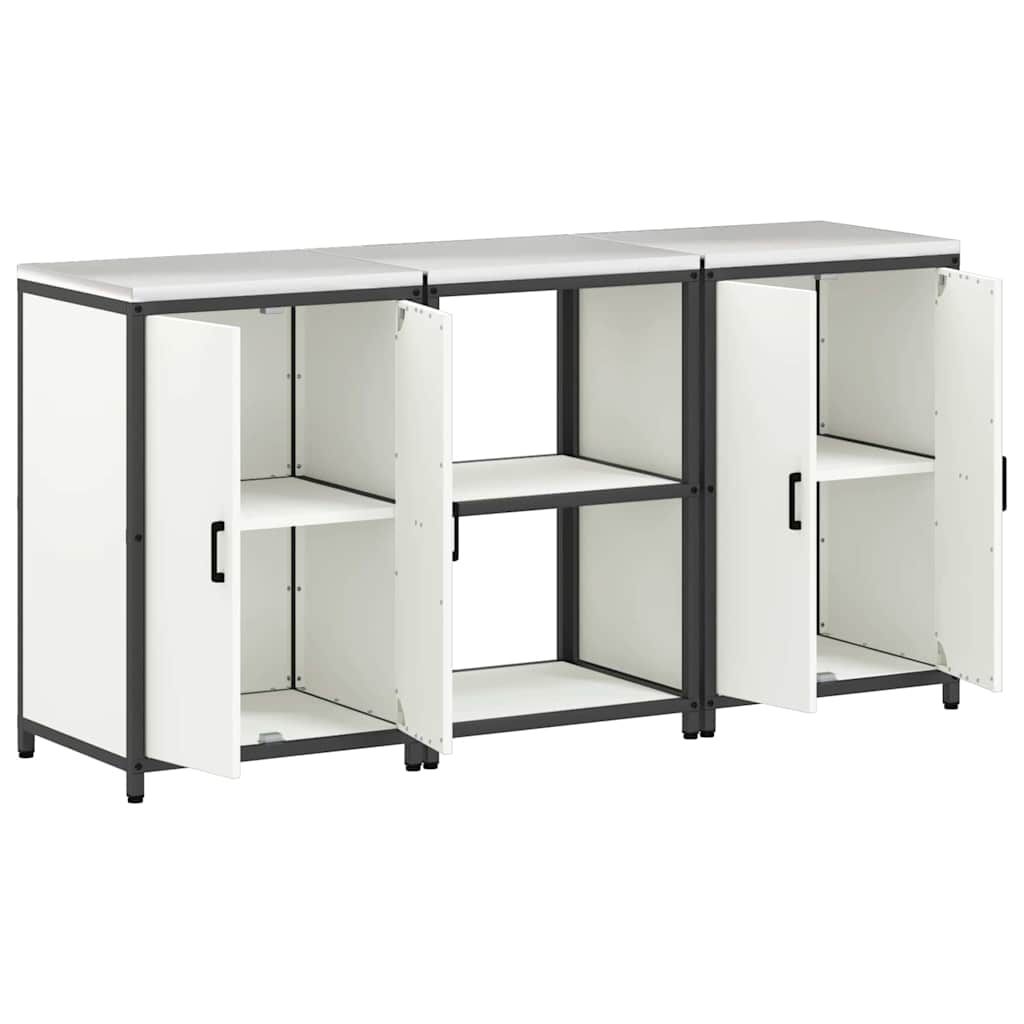 Ensemble de rangement cuisine HATTEM 3 pc Blanc - XIOS