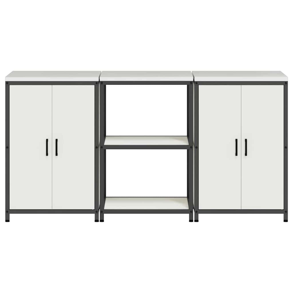 Ensemble de rangement cuisine HATTEM 3 pc Blanc - XIOS