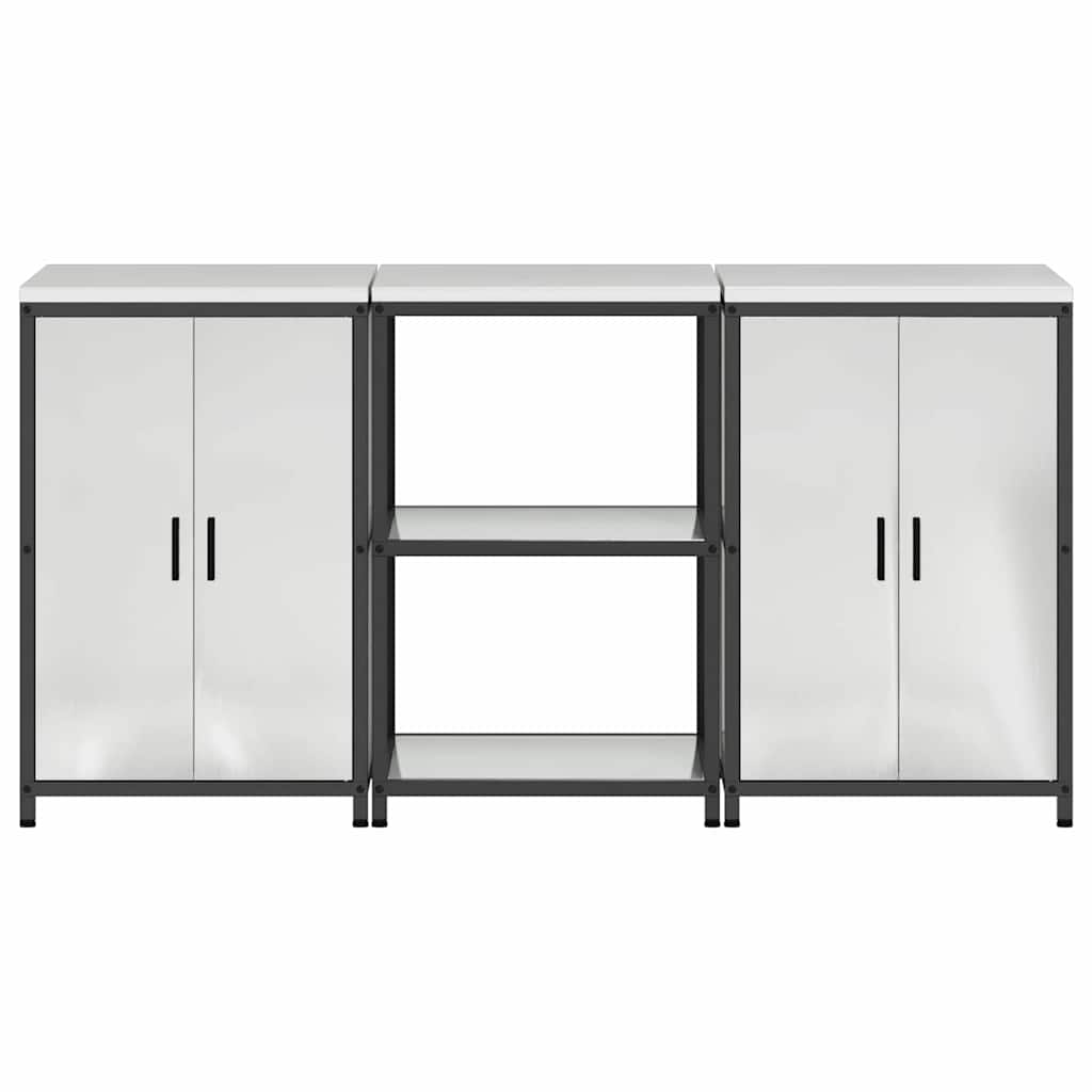 Ensemble de rangement cuisine HATTEM 3 pc Argenté - XIOS