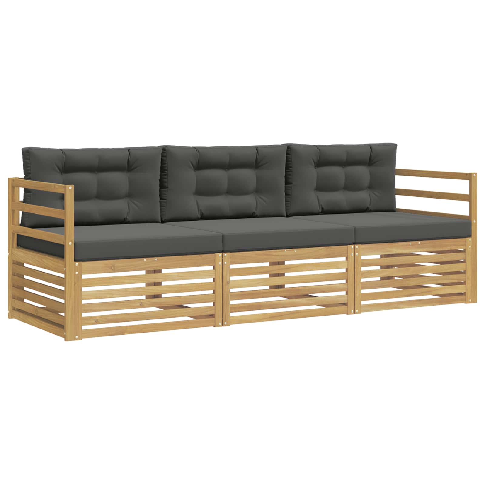 Ensemble de canapés d'extérieur 3 pcs Blanc et anthracite - XIOS