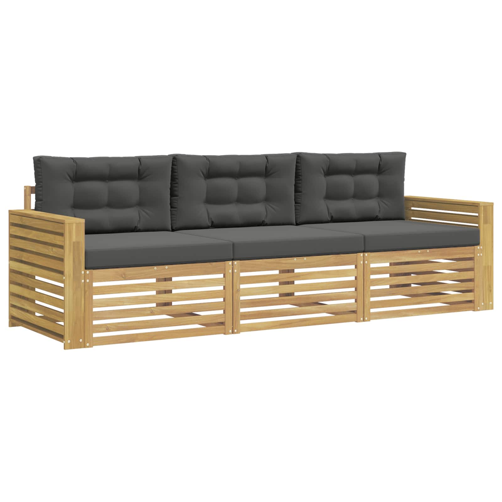 Ensemble de canapés d'extérieur 3 pcs Blanc et anthracite - XIOS