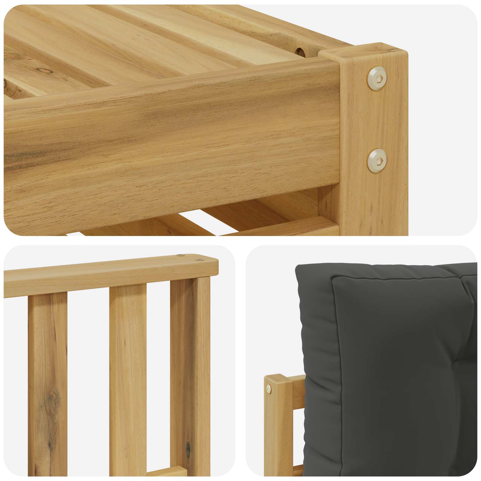 Ensemble de canapés d'extérieur 7 pcs Blanc et anthracite - XIOS