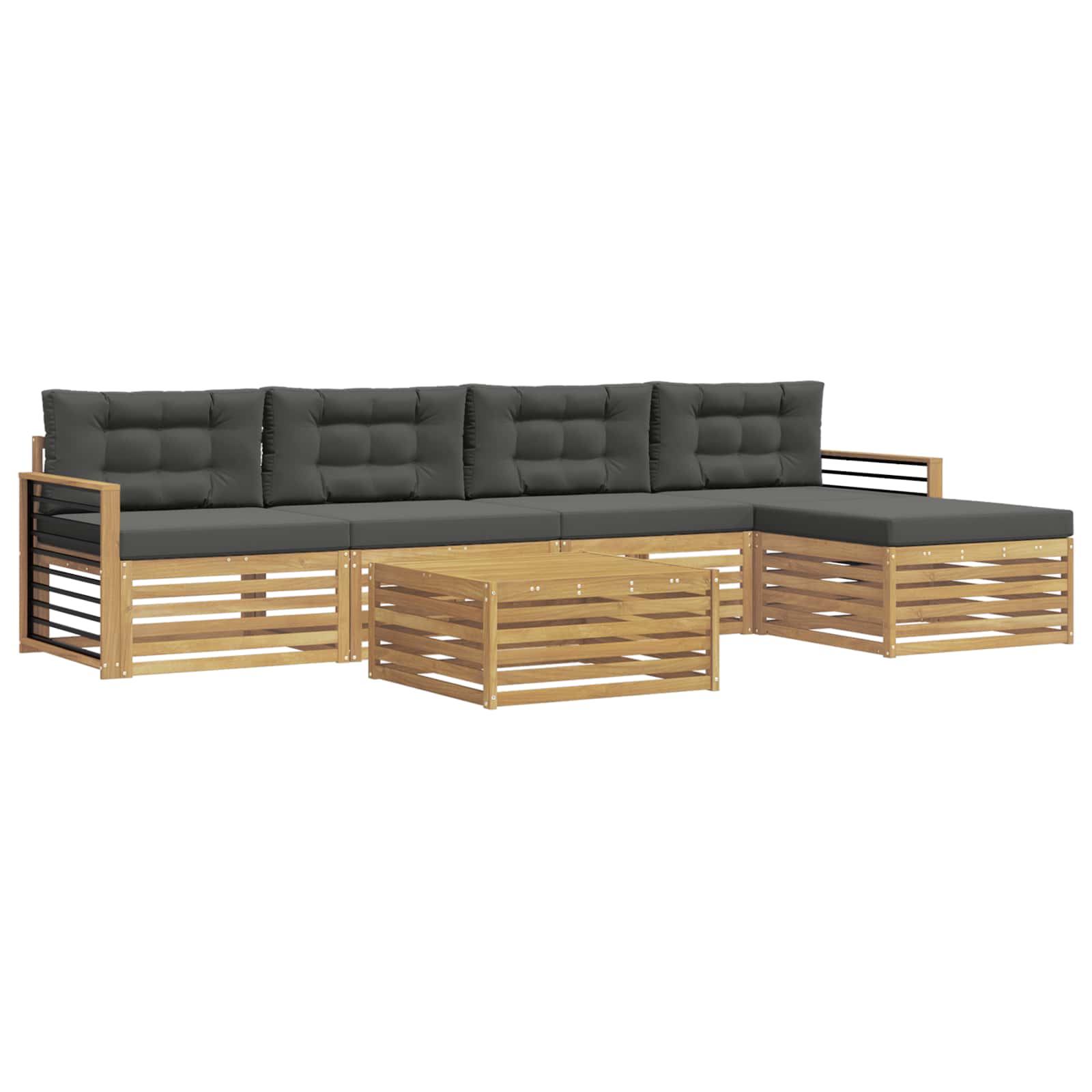 Ensemble de canapés d'extérieur 7 pcs Blanc et anthracite - XIOS