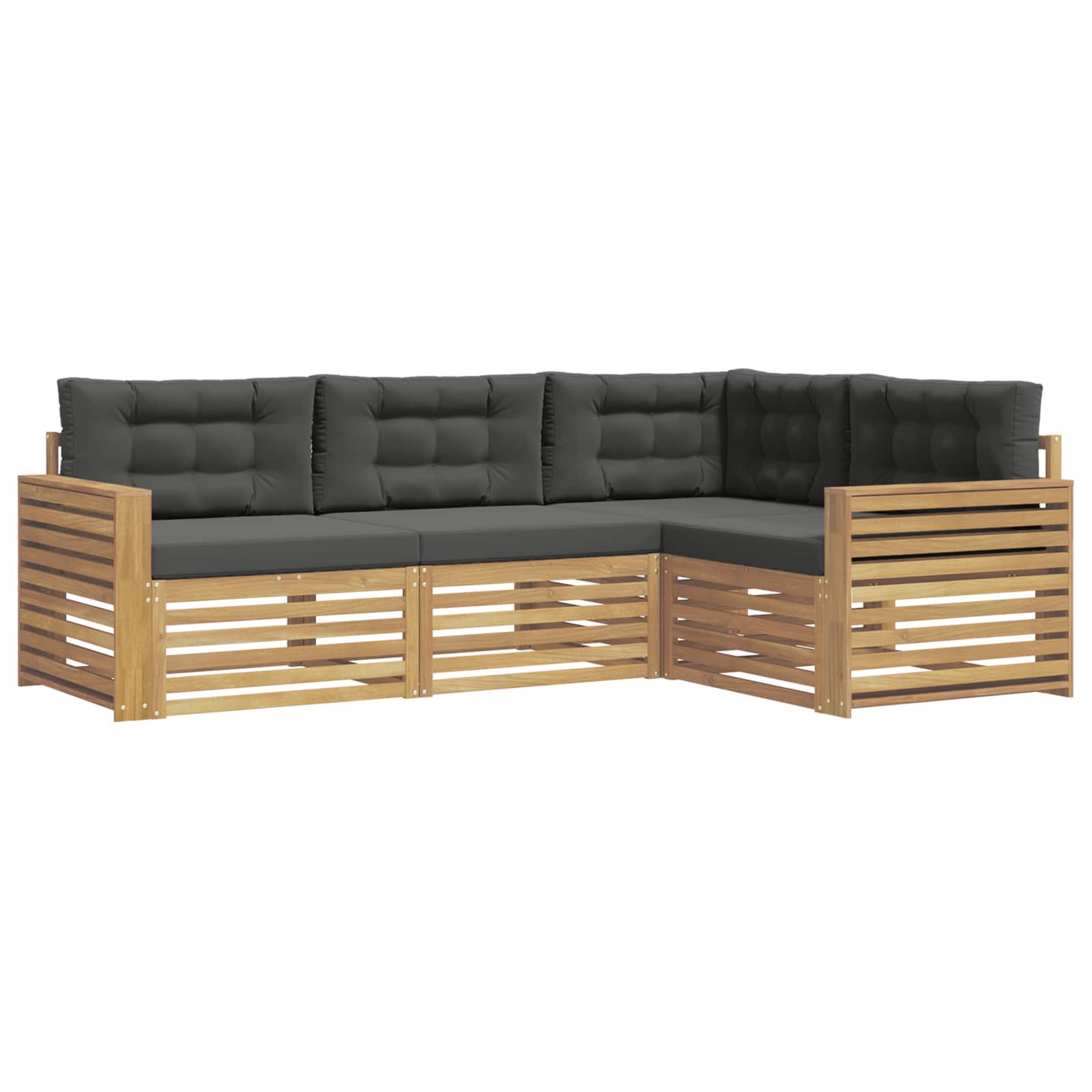 Ensemble de canapés d'extérieur 4 pcs Blanc et anthracite - XIOS