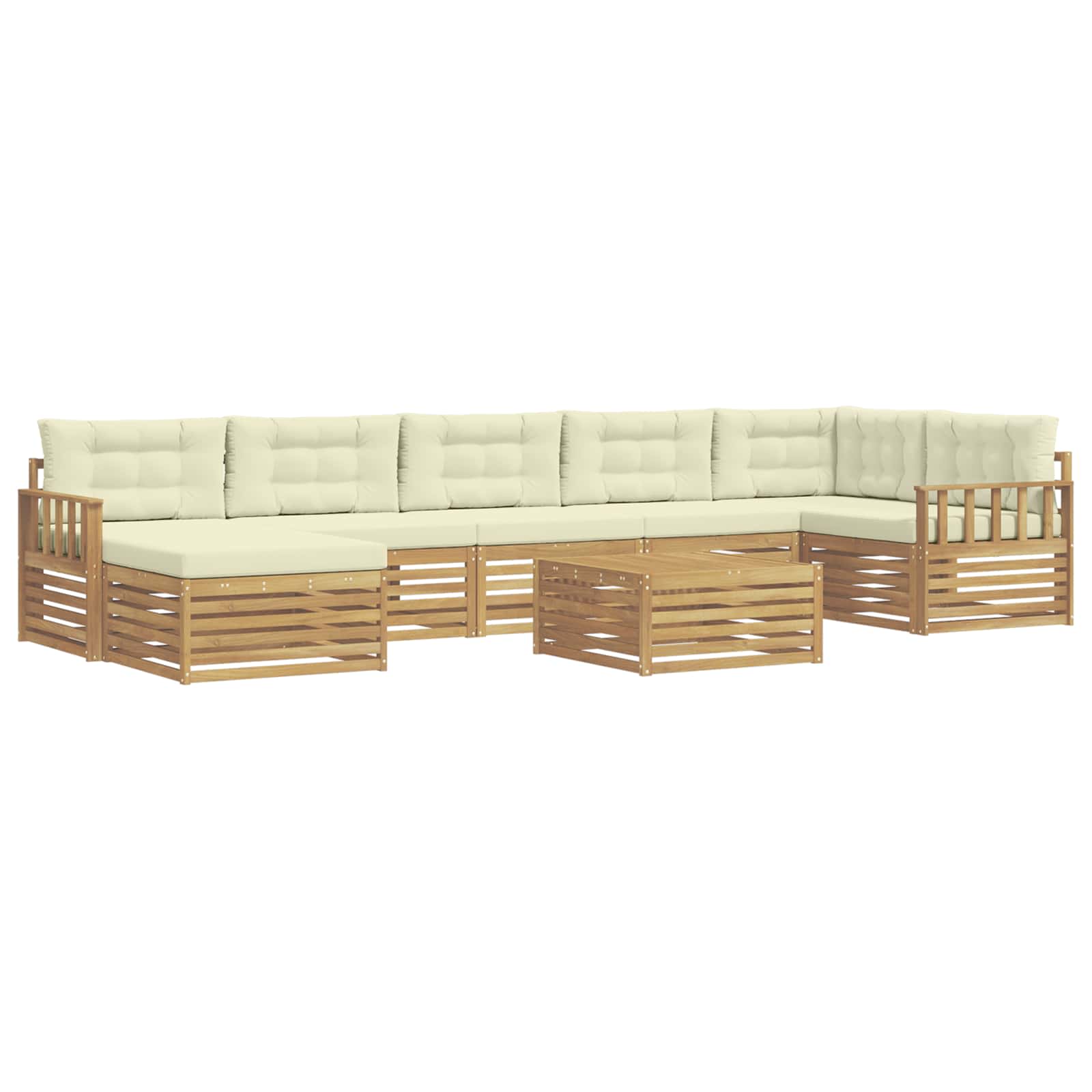Ensemble de canapés d'extérieur avec coussin 8 pcs - XIOS