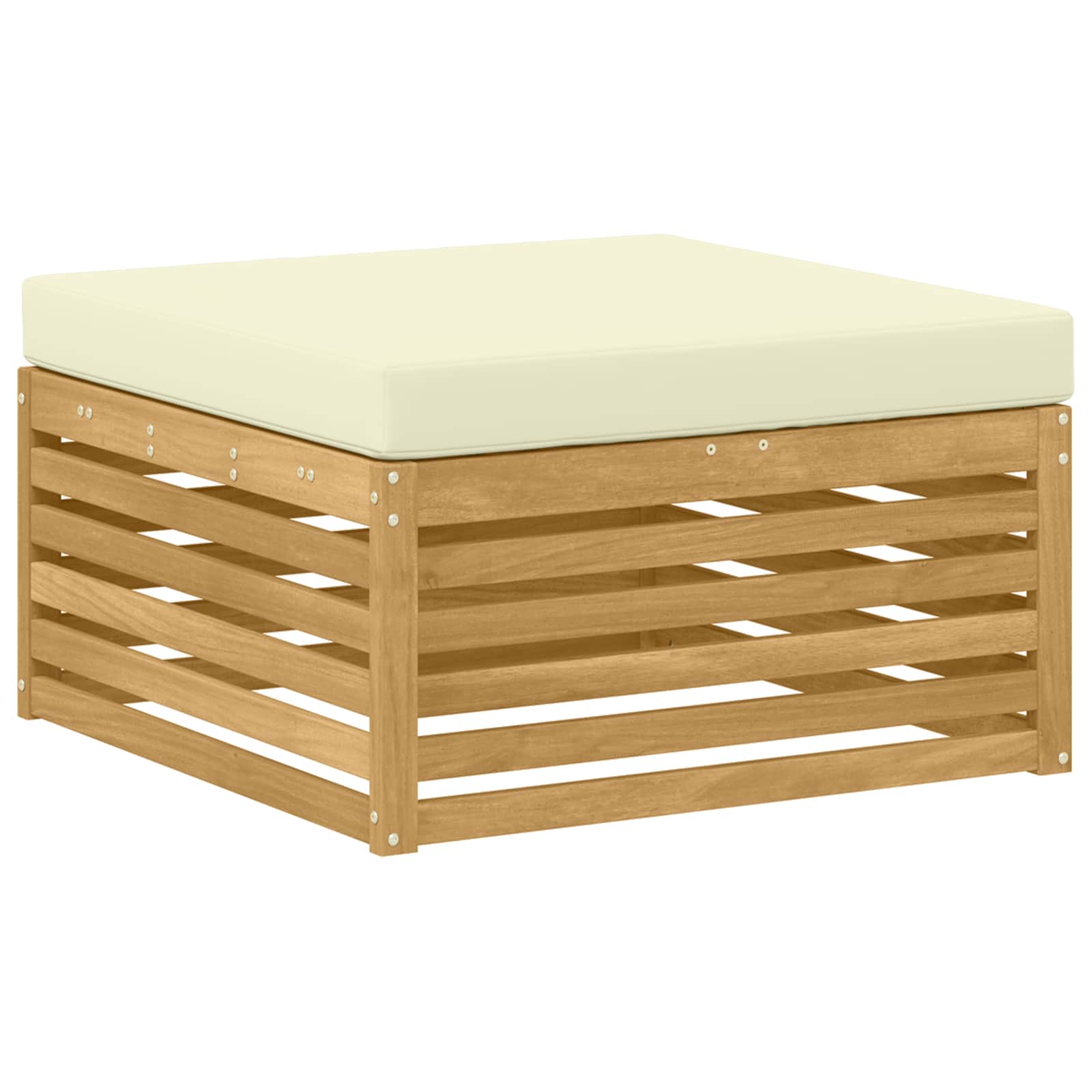 Ensemble de canapés d'extérieur 8 pcs Blanc et crème Polyester - XIOS