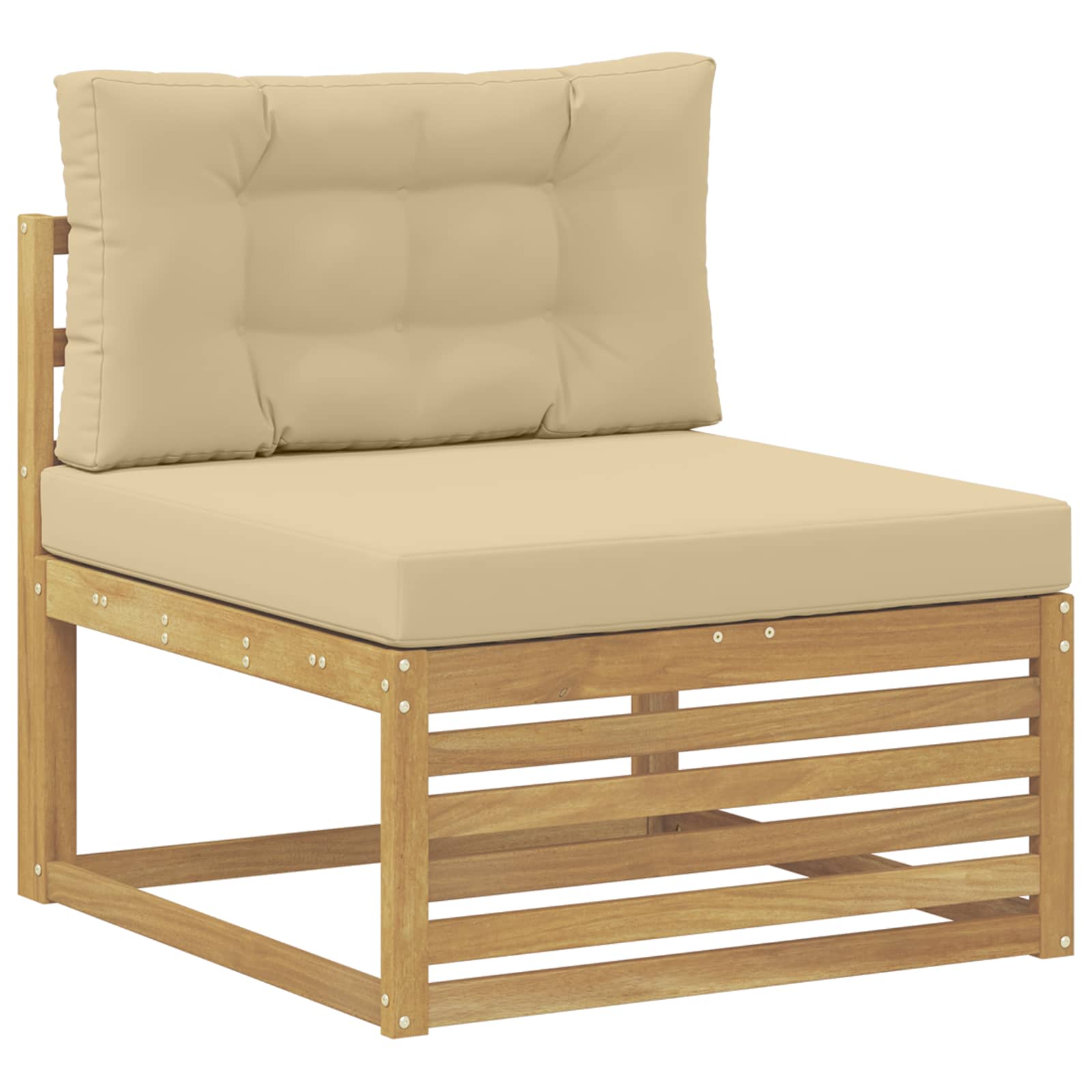 Ensemble de canapés d'extérieur 9 pcs Blanc et Beige - XIOS
