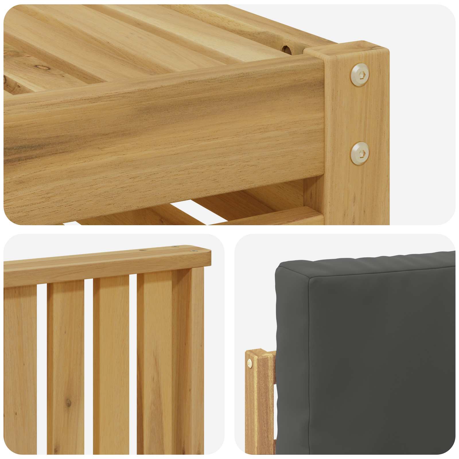 Ensemble de canapés d'extérieur 5 pcs Blanc et anthracite - XIOS