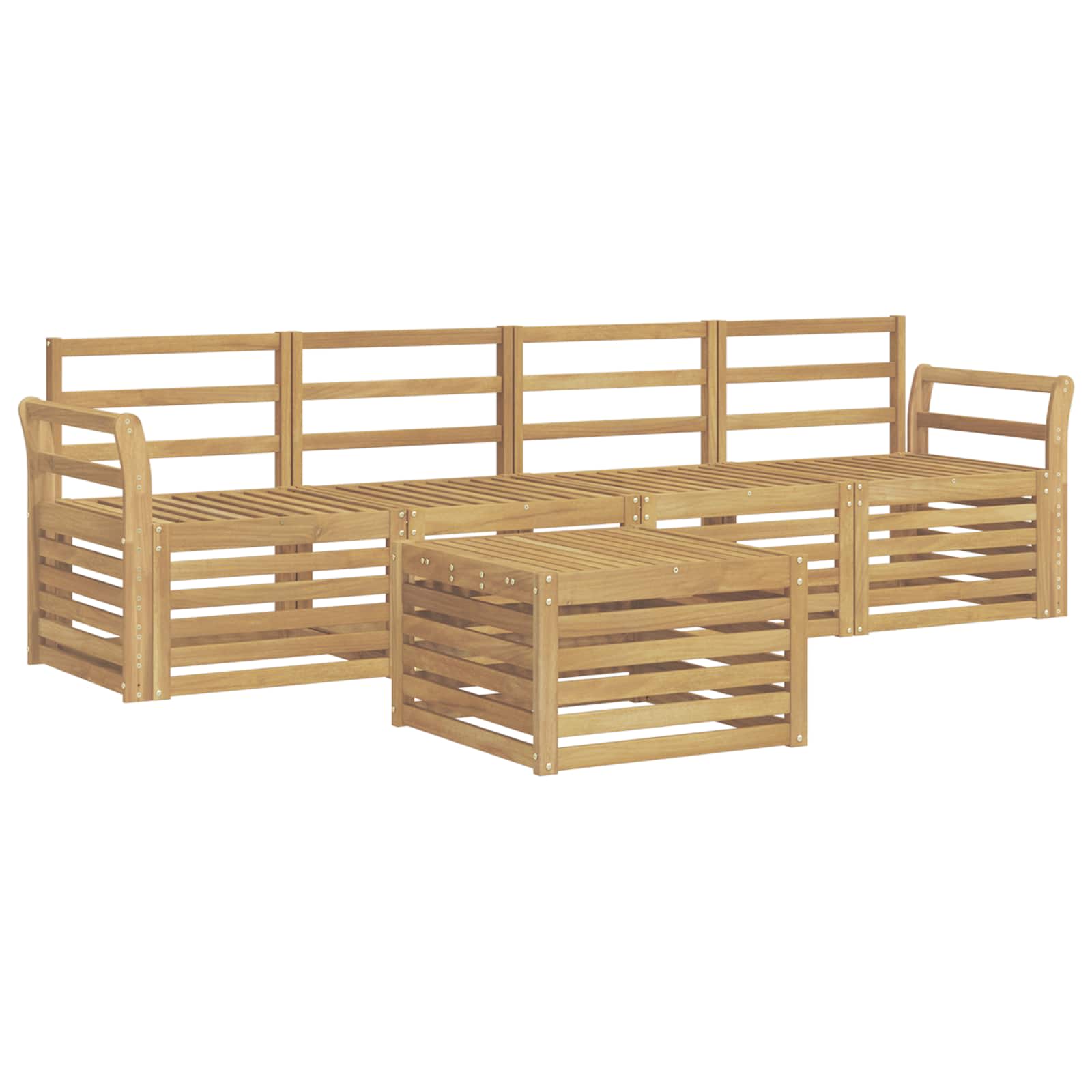 Ensemble de canapés d'extérieur 5 pcs Blanc - XIOS