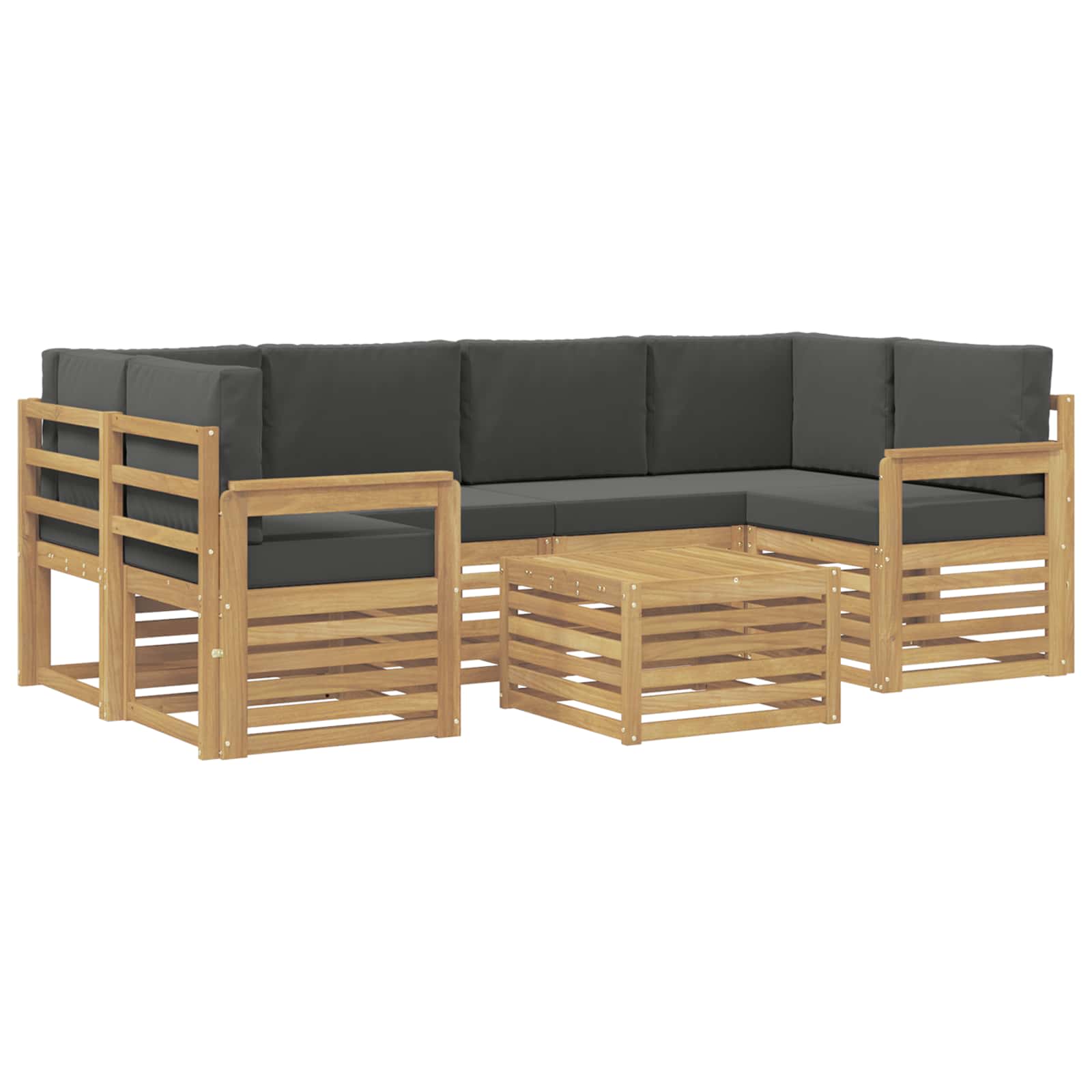 Ensemble de canapés d'extérieur 7 pcs Blanc et anthracite - XIOS