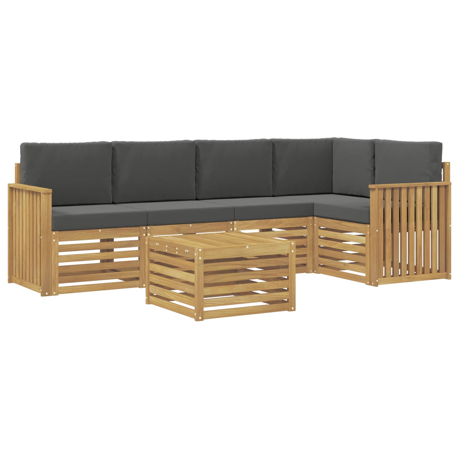 Ensemble de canapés d'extérieur 6 pc Blanc et anthracite - XIOS