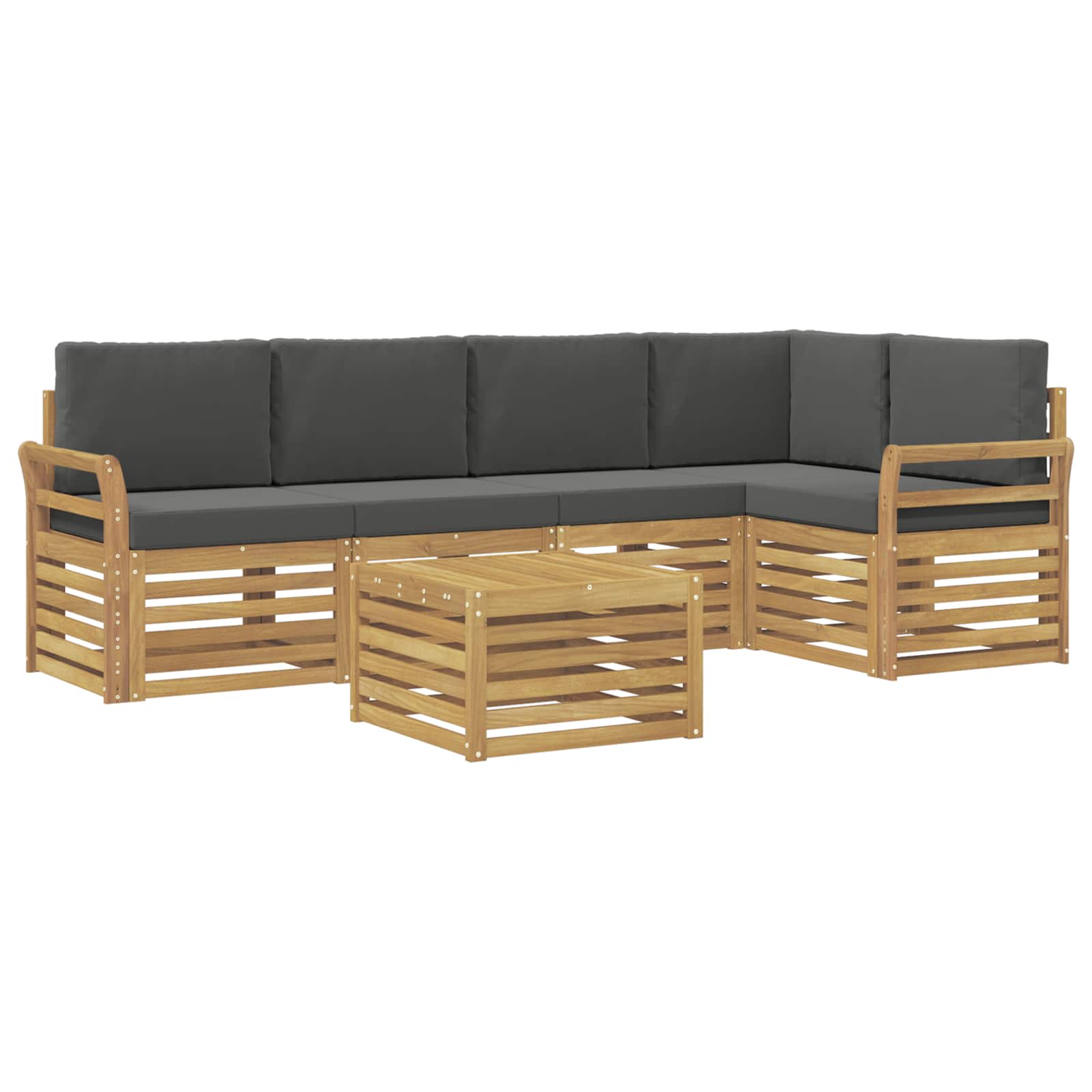 Ensemble de canapés d'extérieur 6 pc Blanc et anthracite - XIOS