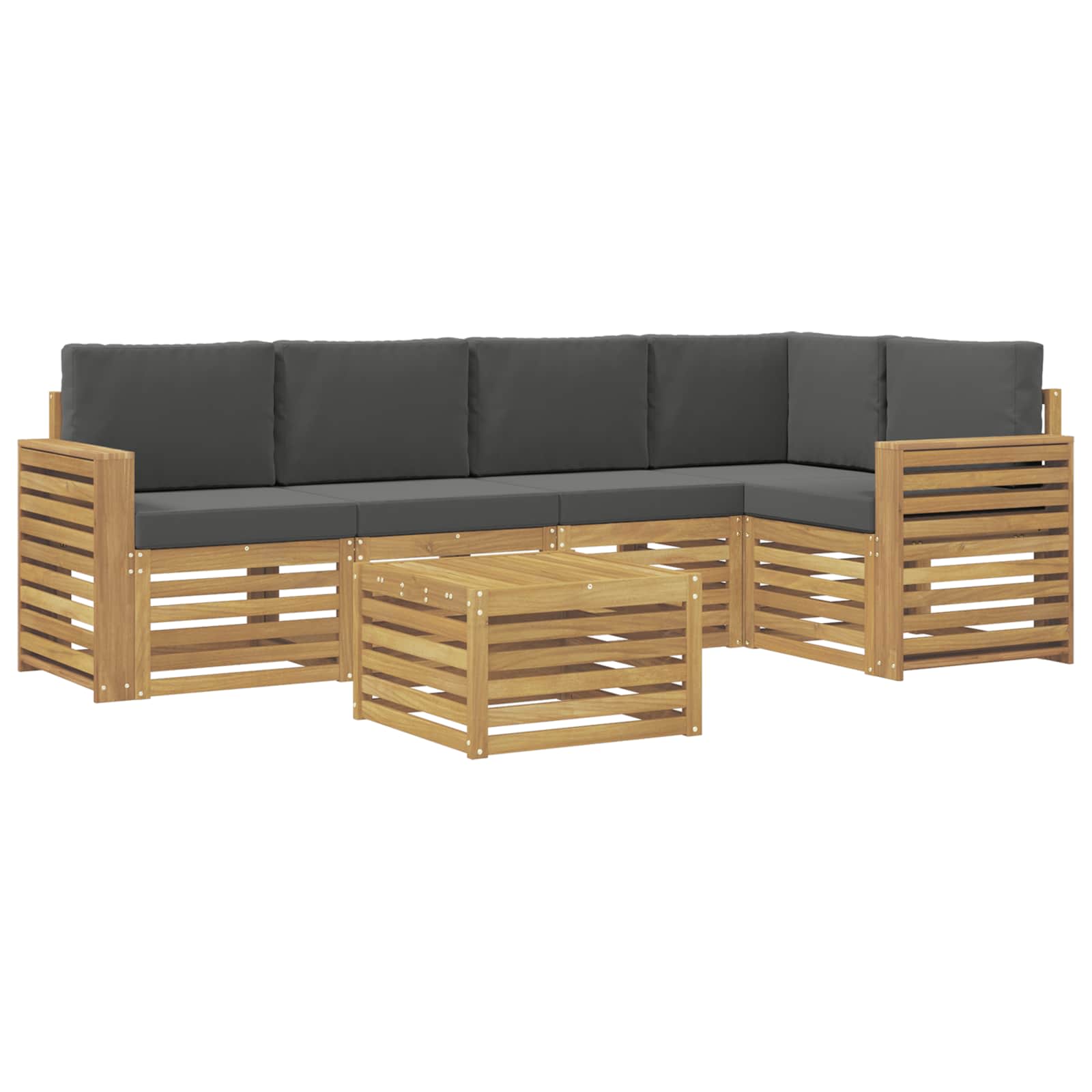 Ensemble de canapés d'extérieur 6 pc Blanc et anthracite - XIOS