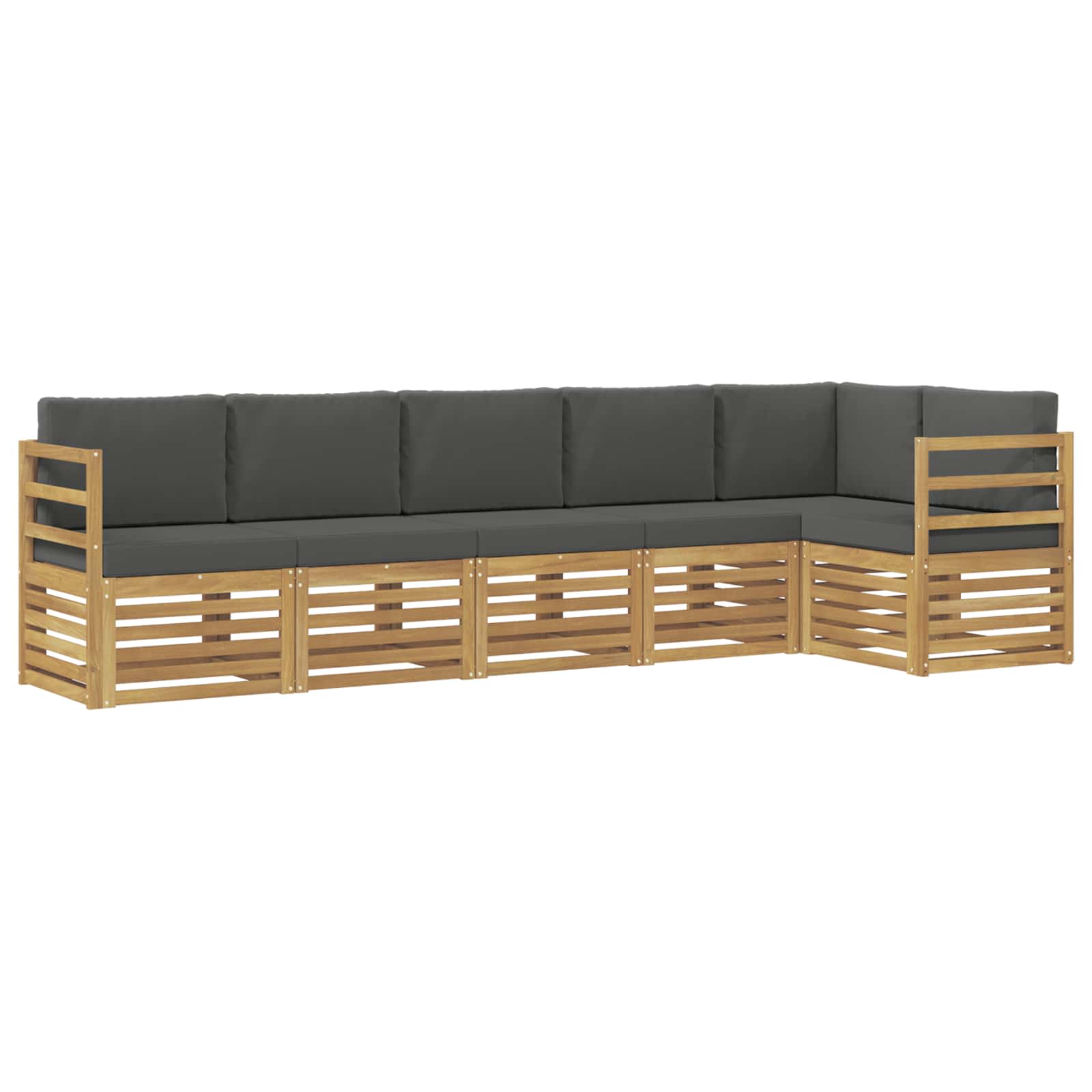 Ensemble de canapés d'extérieur 6 pcs Blanc et anthracite - XIOS