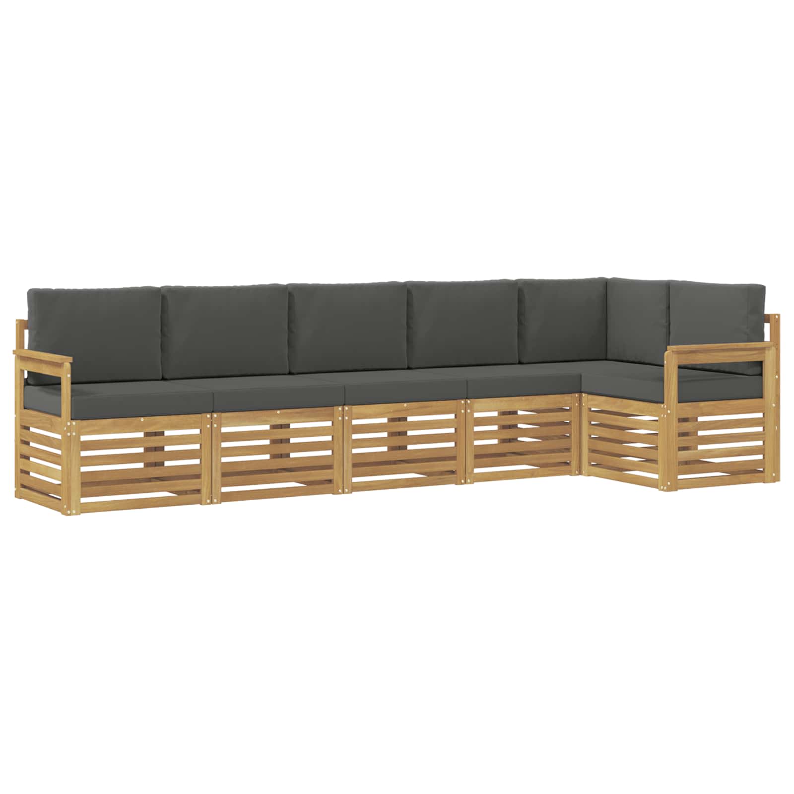 Ensemble de canapés d'extérieur 6 pcs Blanc et anthracite - XIOS