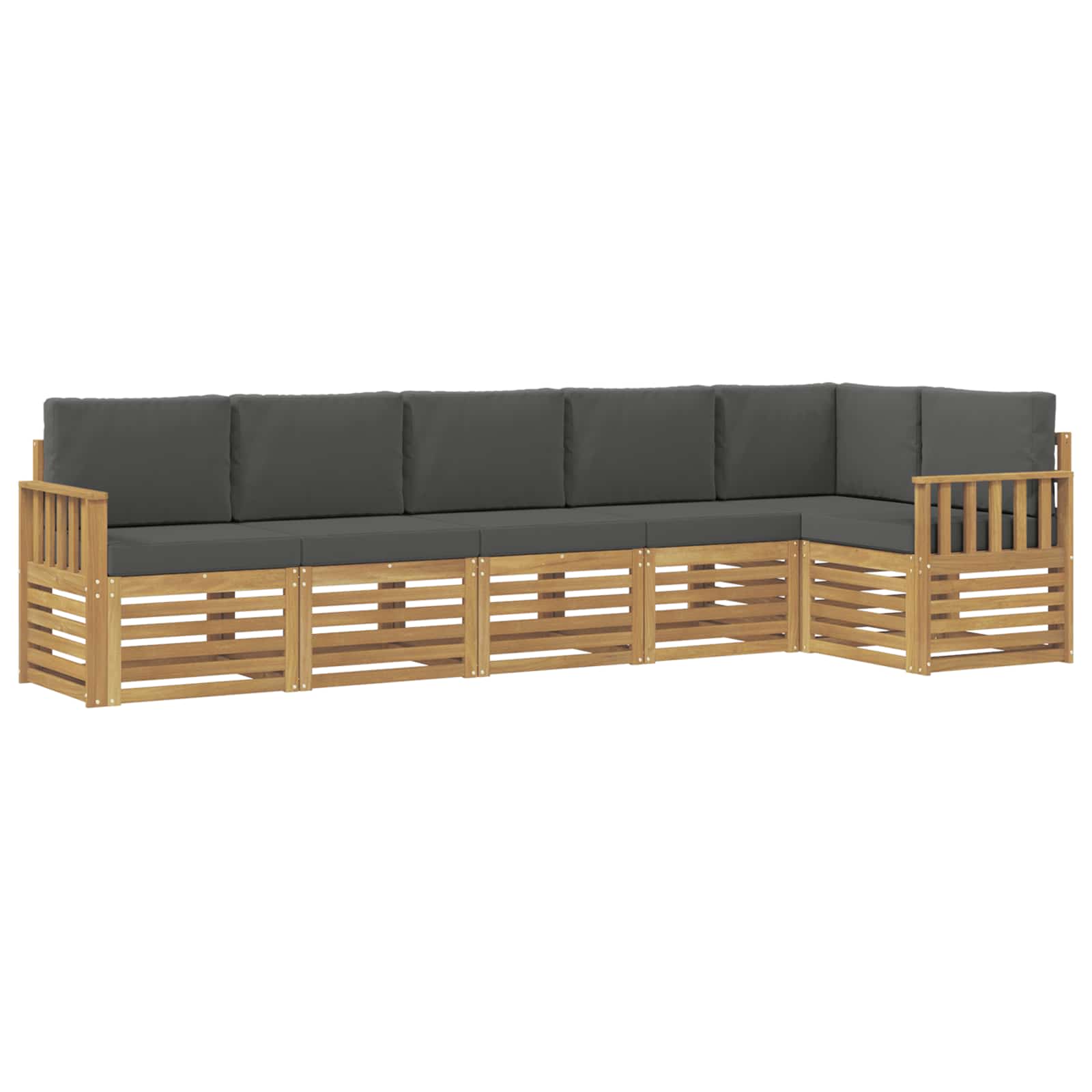 Ensemble de canapés d'extérieur 6 pcs Blanc et anthracite - XIOS
