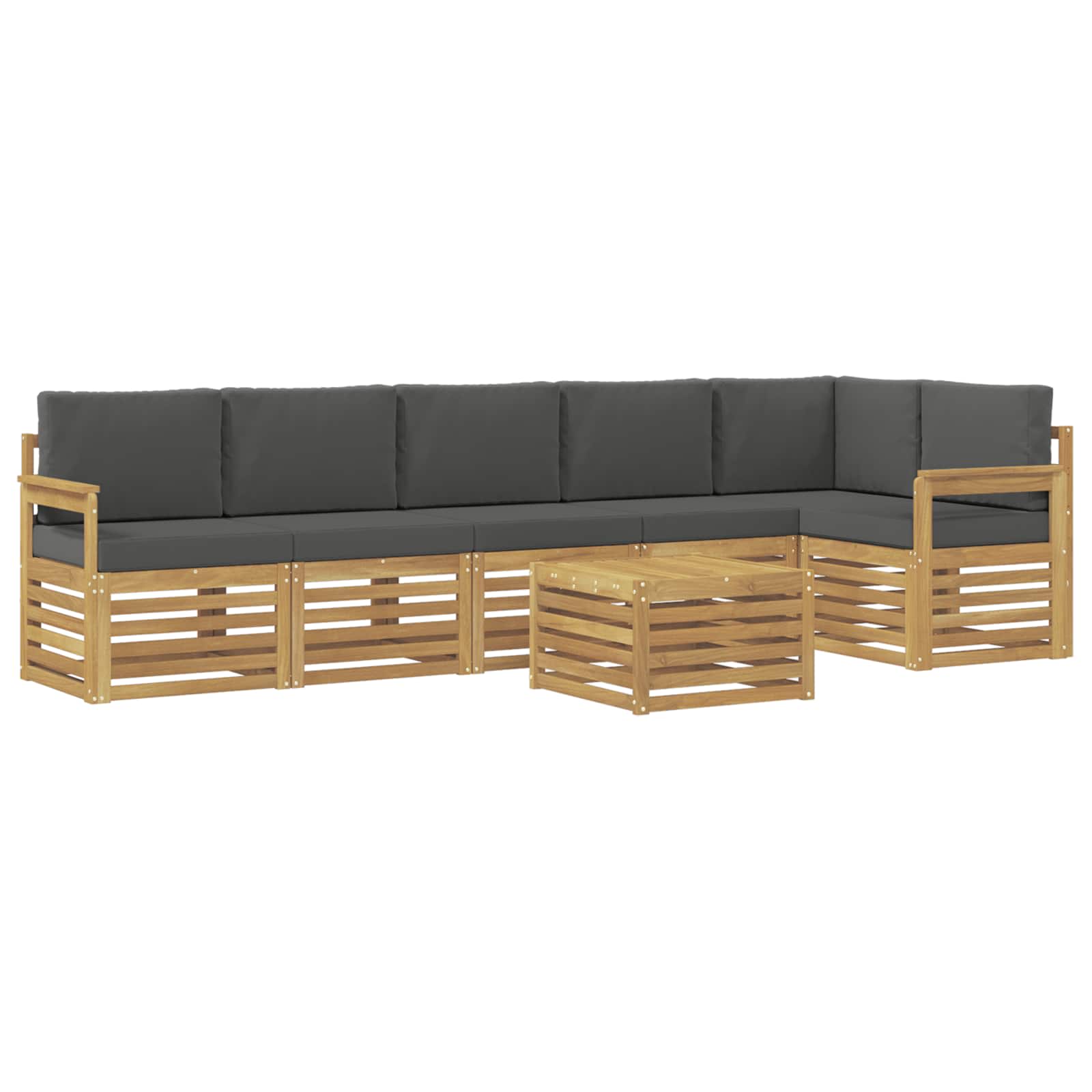 Ensemble de canapés d'extérieur 7 pcs Blanc et anthracite - XIOS