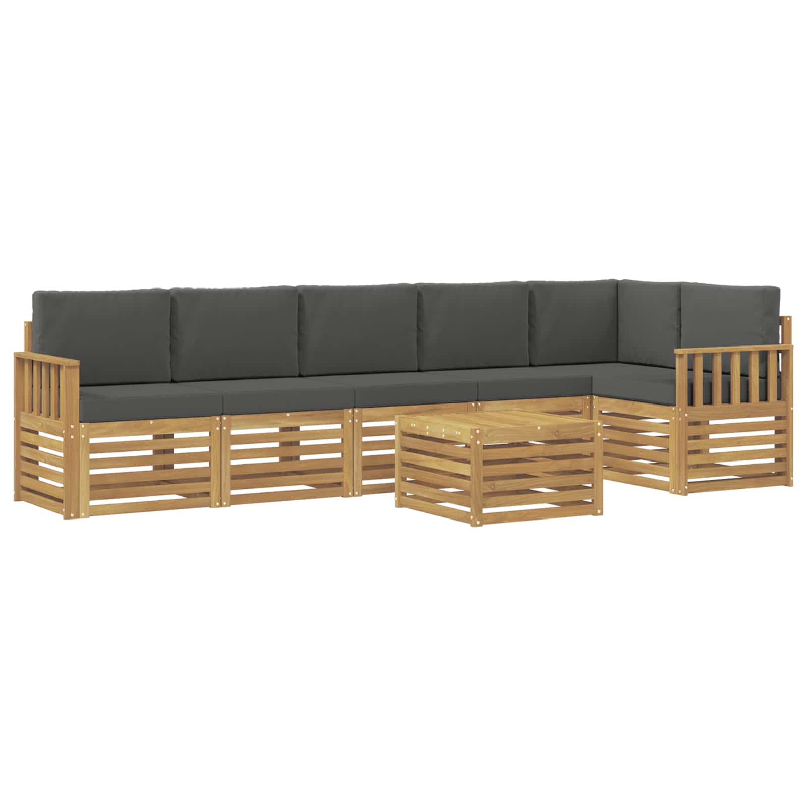 Ensemble de canapés d'extérieur 7 pcs Blanc et anthracite - XIOS