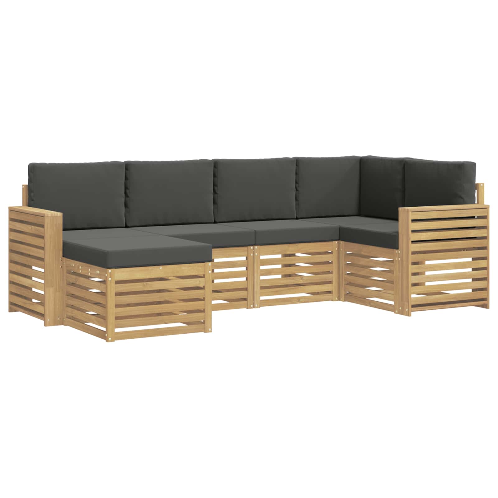 Ensemble de canapés d'extérieur 6 pc Blanc et anthracite - XIOS