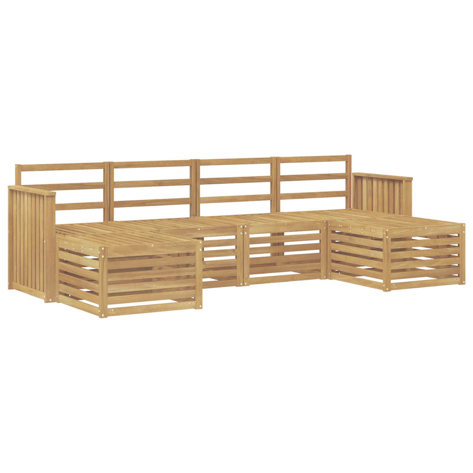 Ensemble de canapés d'extérieur 6 pcs Blanc 249 x 122,5 x 73 cm - XIOS