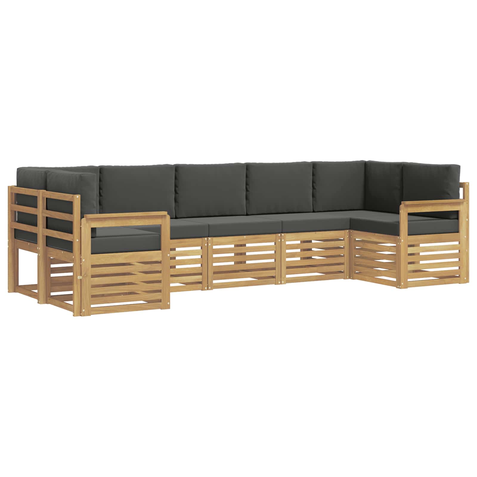 Ensemble de canapés d'extérieur 6 pcs Blanc et Anthracite - XIOS