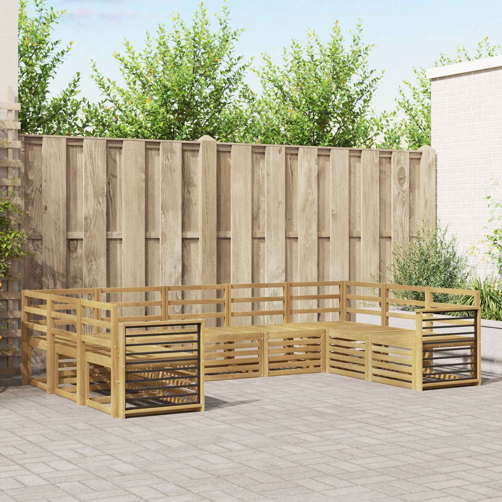 Ensembles de canapés Bois d'Acacia Massif - XIOS