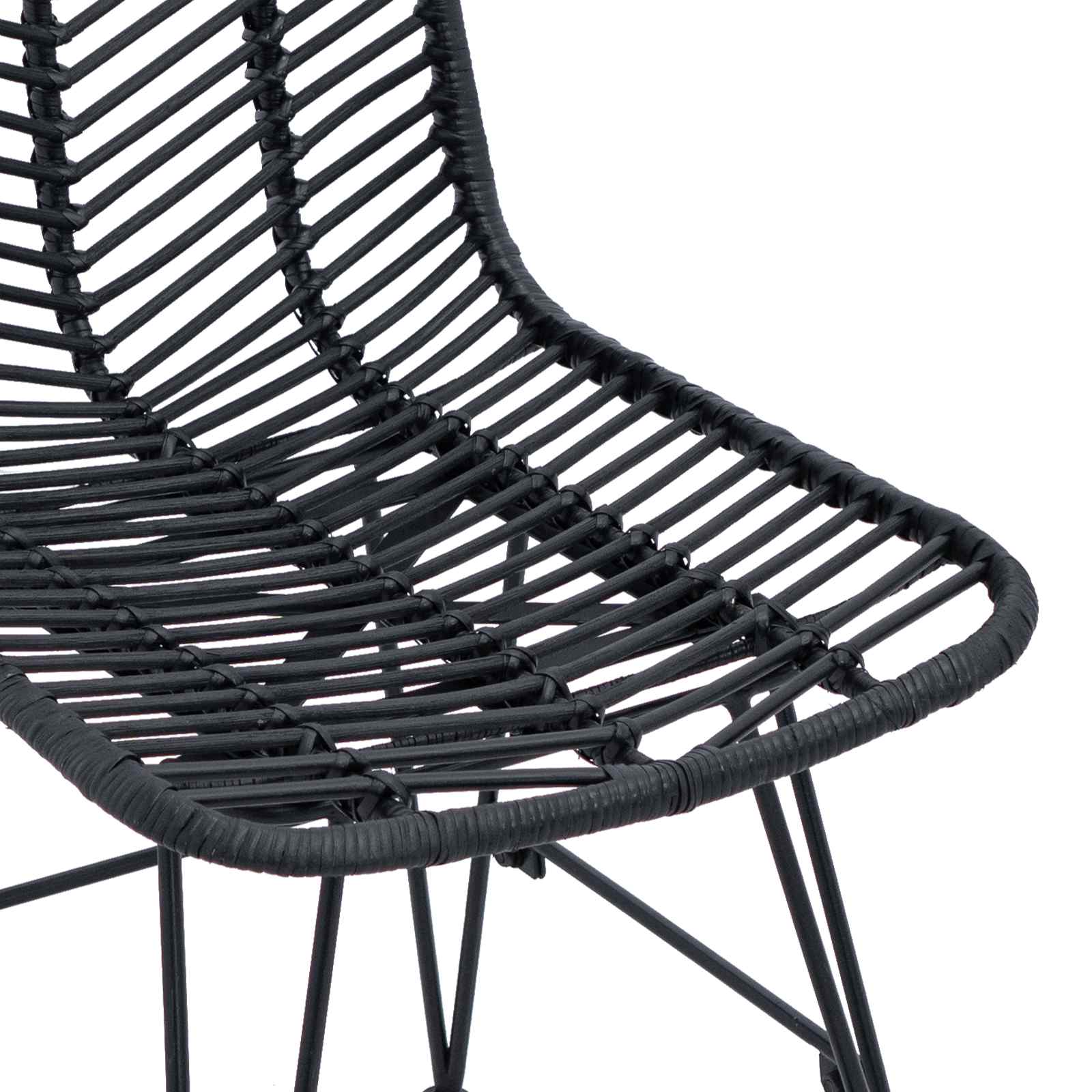 Chaise de salle à manger 2 pcs Noir 44,5 x 55 x 85 cm - XIOS