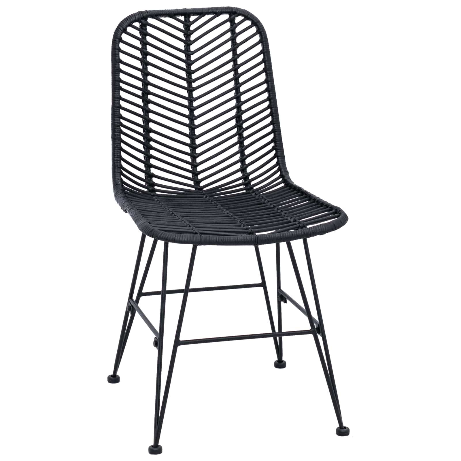 Chaise de salle à manger 2 pcs Noir 44,5 x 55 x 85 cm - XIOS