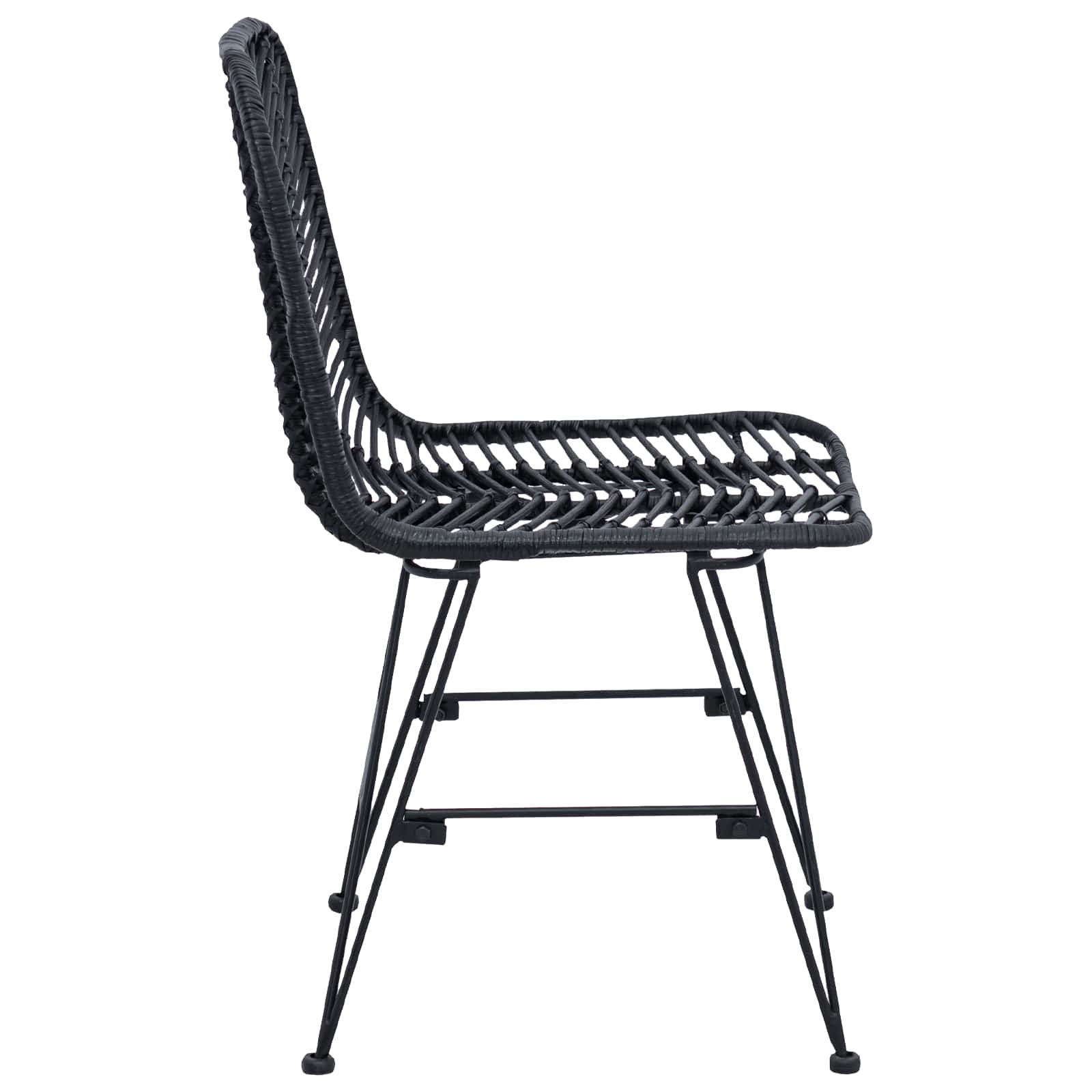 Chaise de salle à manger 2 pcs Noir 44,5 x 55 x 85 cm - XIOS