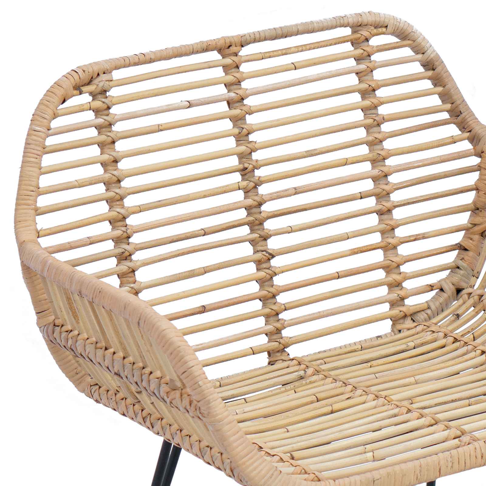 Chaise de salle à manger 2 pcs Naturel 55 x 50 x 74 cm - XIOS