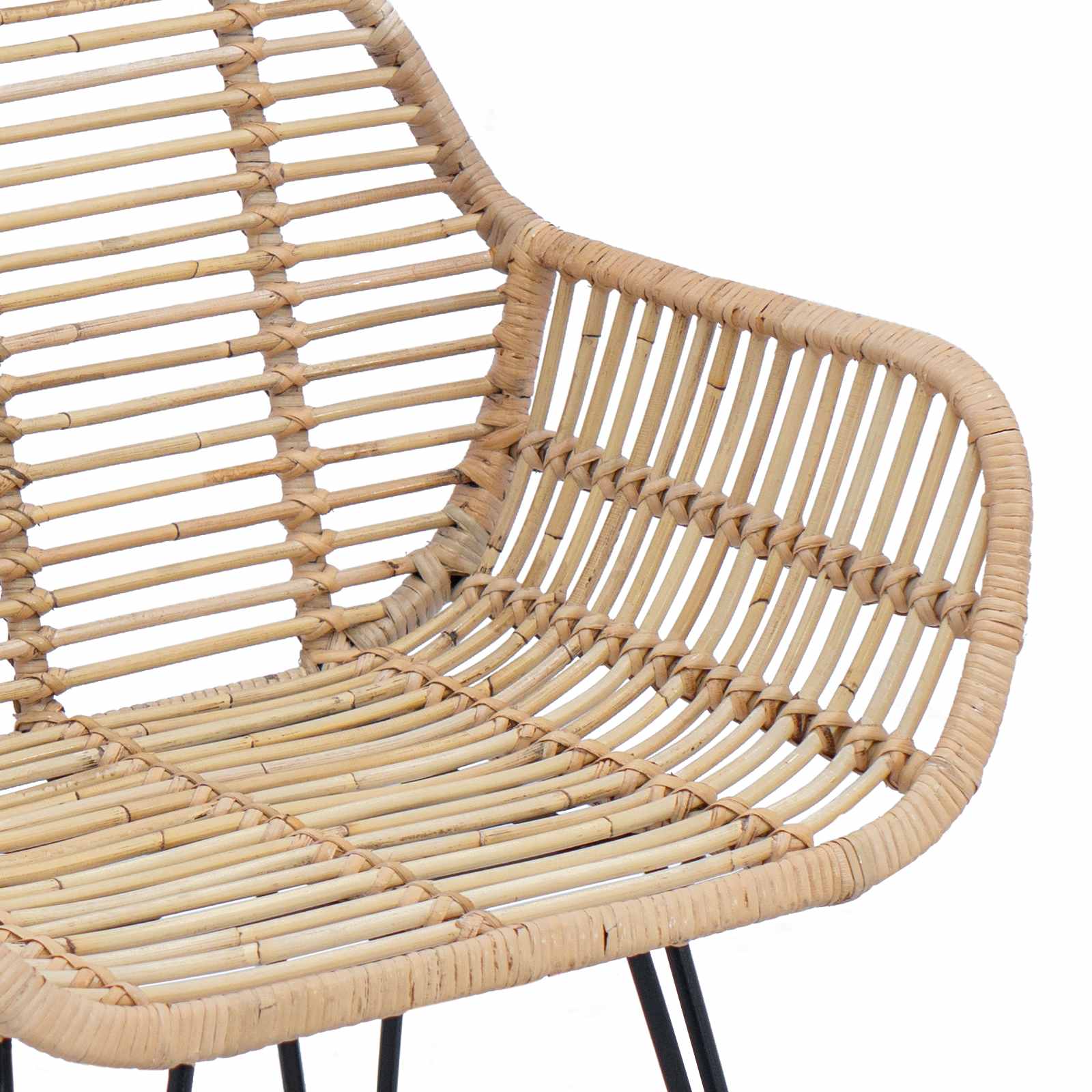 Chaise de salle à manger 2 pcs Naturel 55 x 50 x 74 cm - XIOS