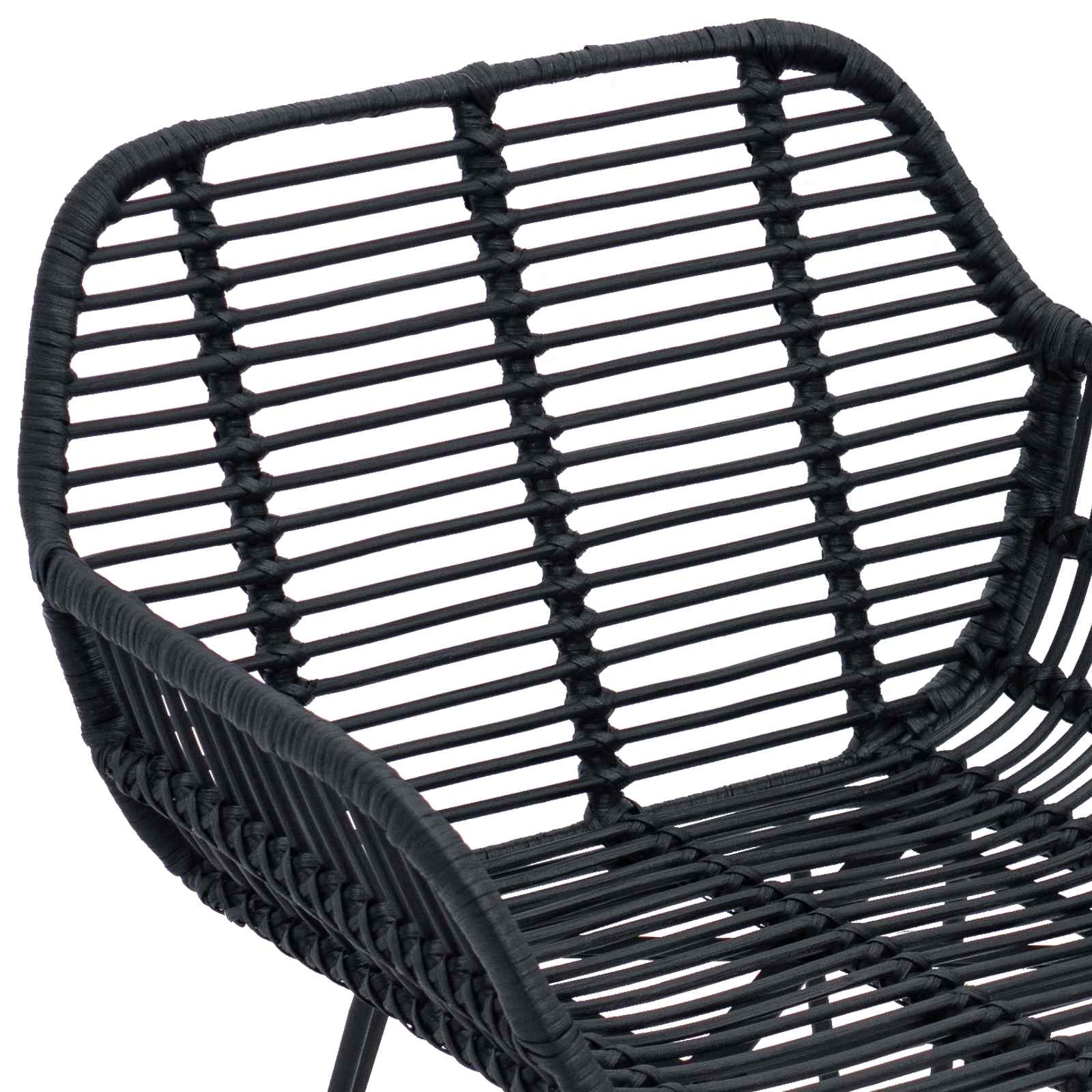 Chaise de salle à manger 2 pcs Noir 55 x 50 x 74 cm - XIOS