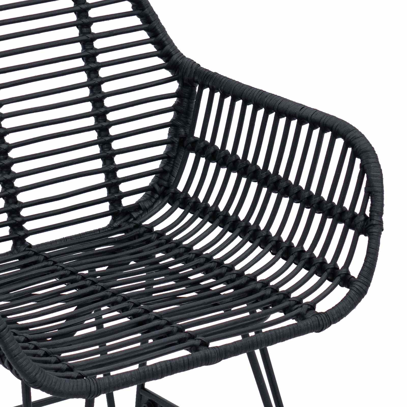 Chaise de salle à manger 2 pcs Noir 55 x 50 x 74 cm - XIOS