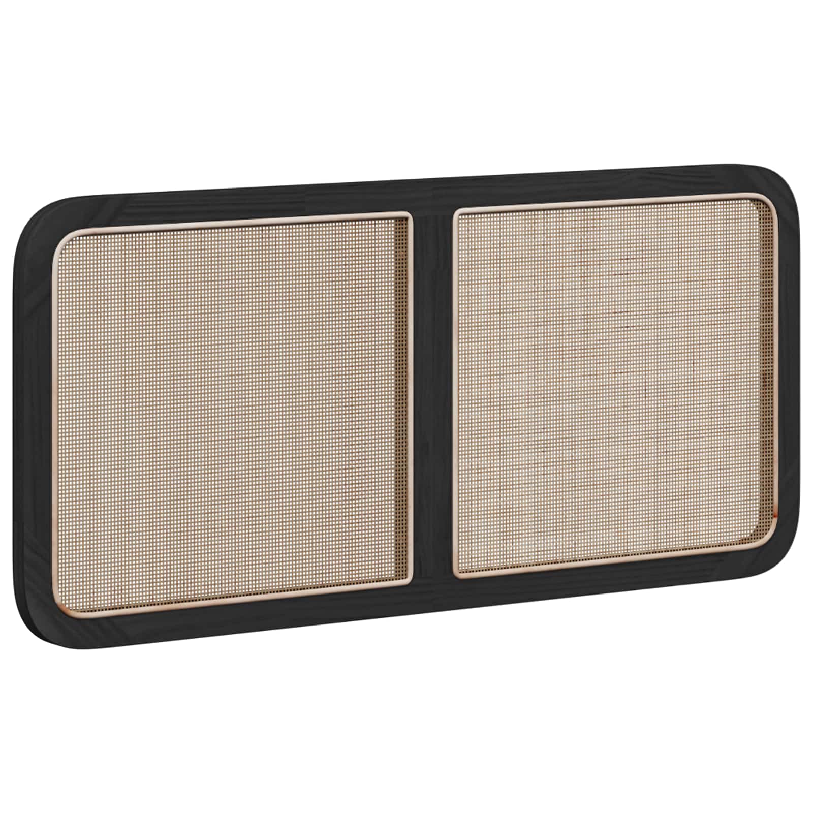 Tête de lit avec tête de lit Noir 120 x 55 x 3 cm Rotin - XIOS