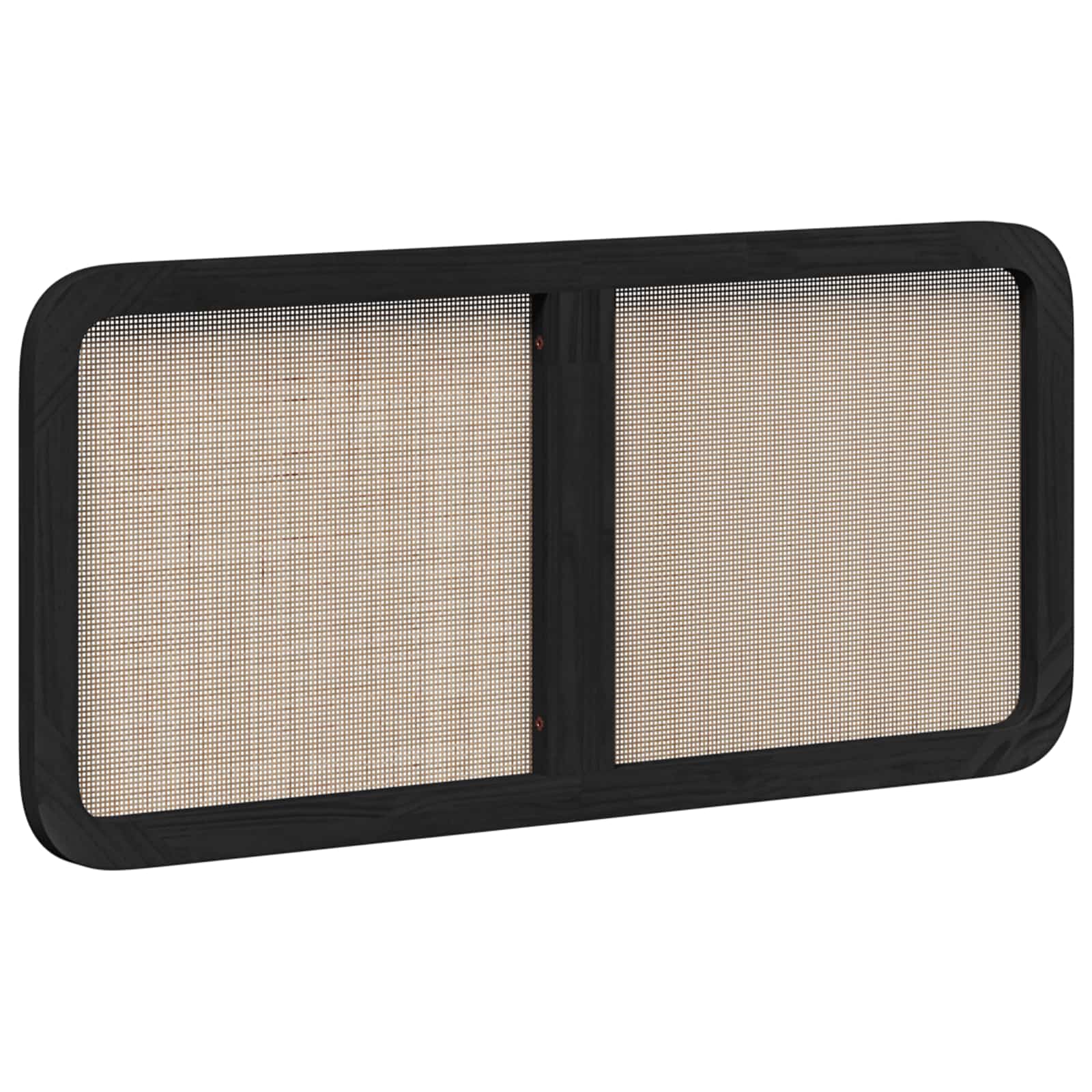 Tête de lit avec tête de lit Noir 120 x 55 x 3 cm Rotin - XIOS