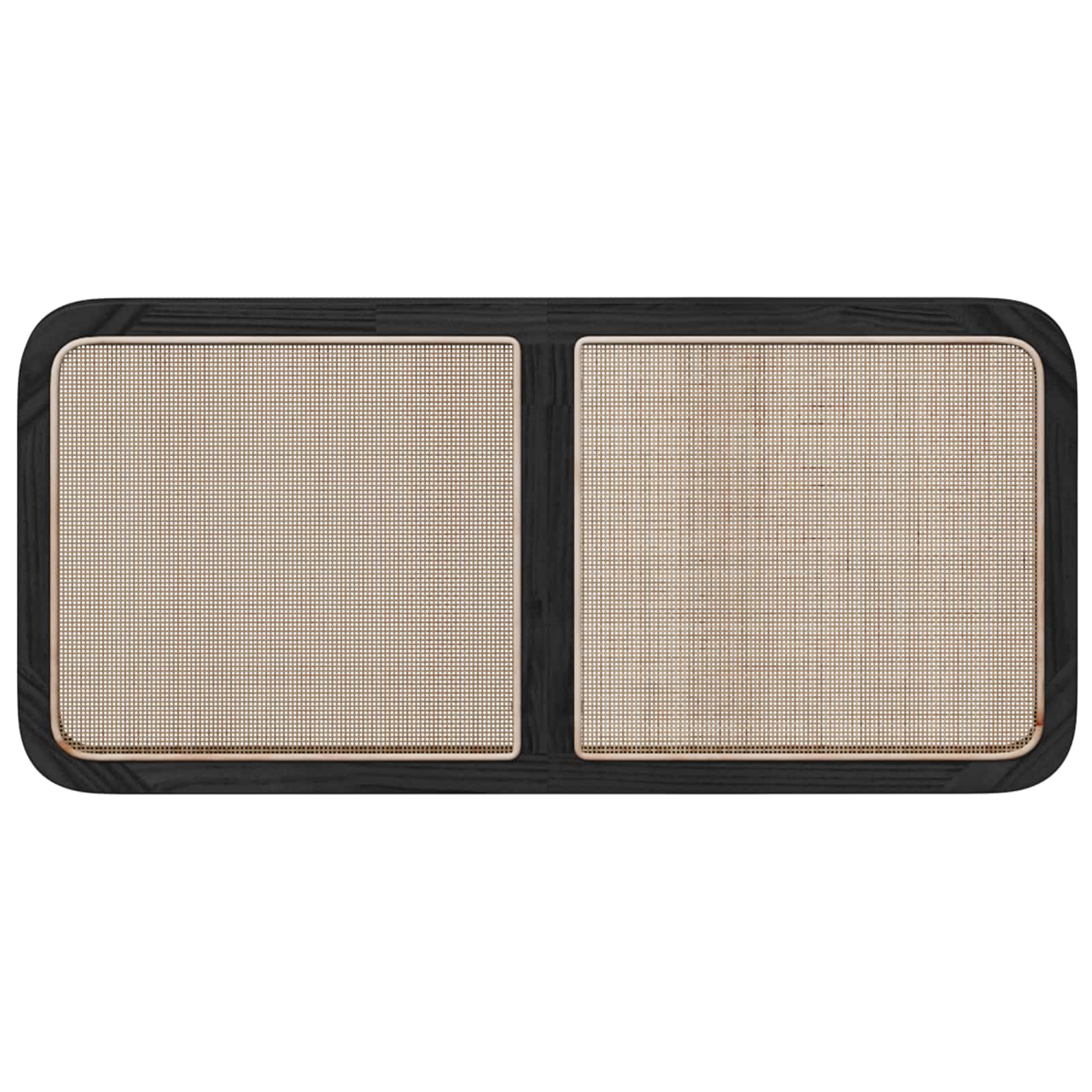 Tête de lit avec tête de lit Noir 120 x 55 x 3 cm Rotin - XIOS