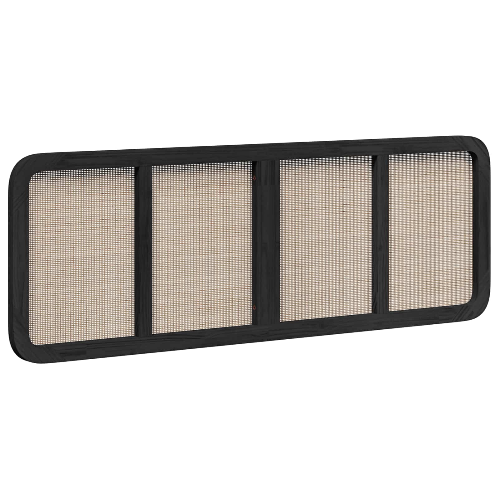 Tête de lit avec tête de lit Noir 160 x 55 x 3 cm Rotin - XIOS