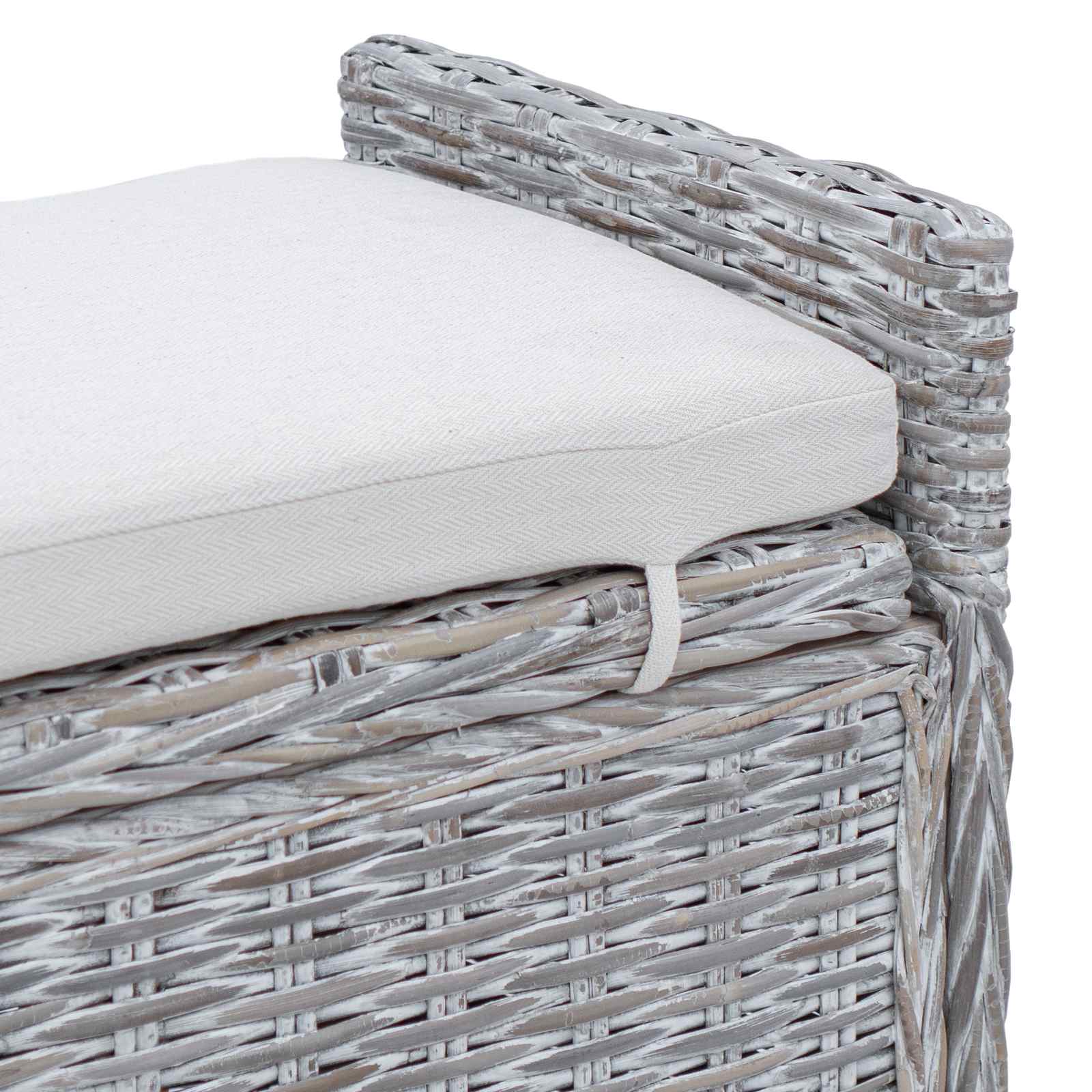 Banc de rangement Blanchiment 110 x 40 x 50 cm Rotin - XIOS