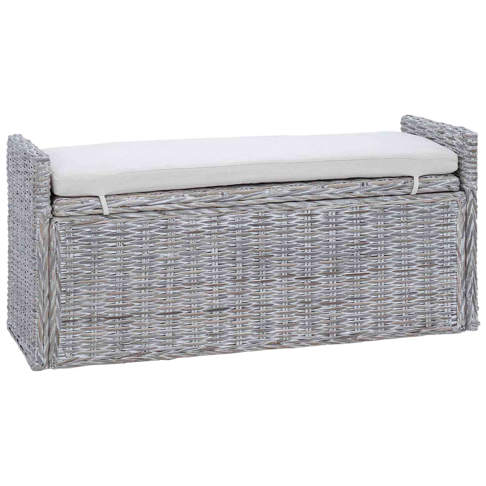 Banc de rangement Blanchiment 110 x 40 x 50 cm Rotin - XIOS