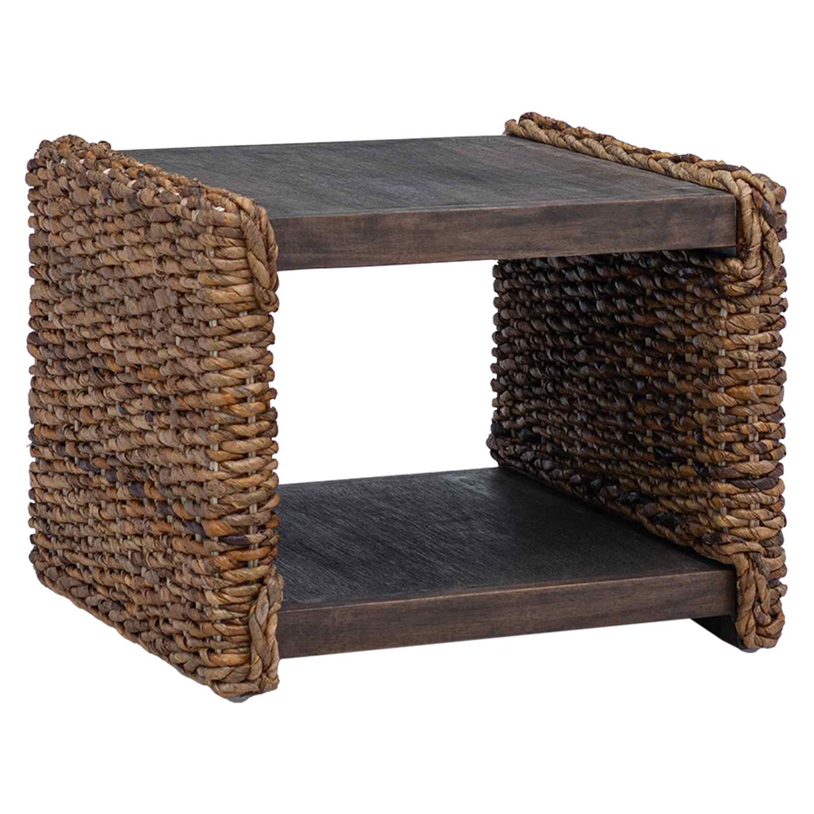 Table d'appoint Naturel 45 x 45 x 45 cm Bois de Mahogany Massif - XIOS