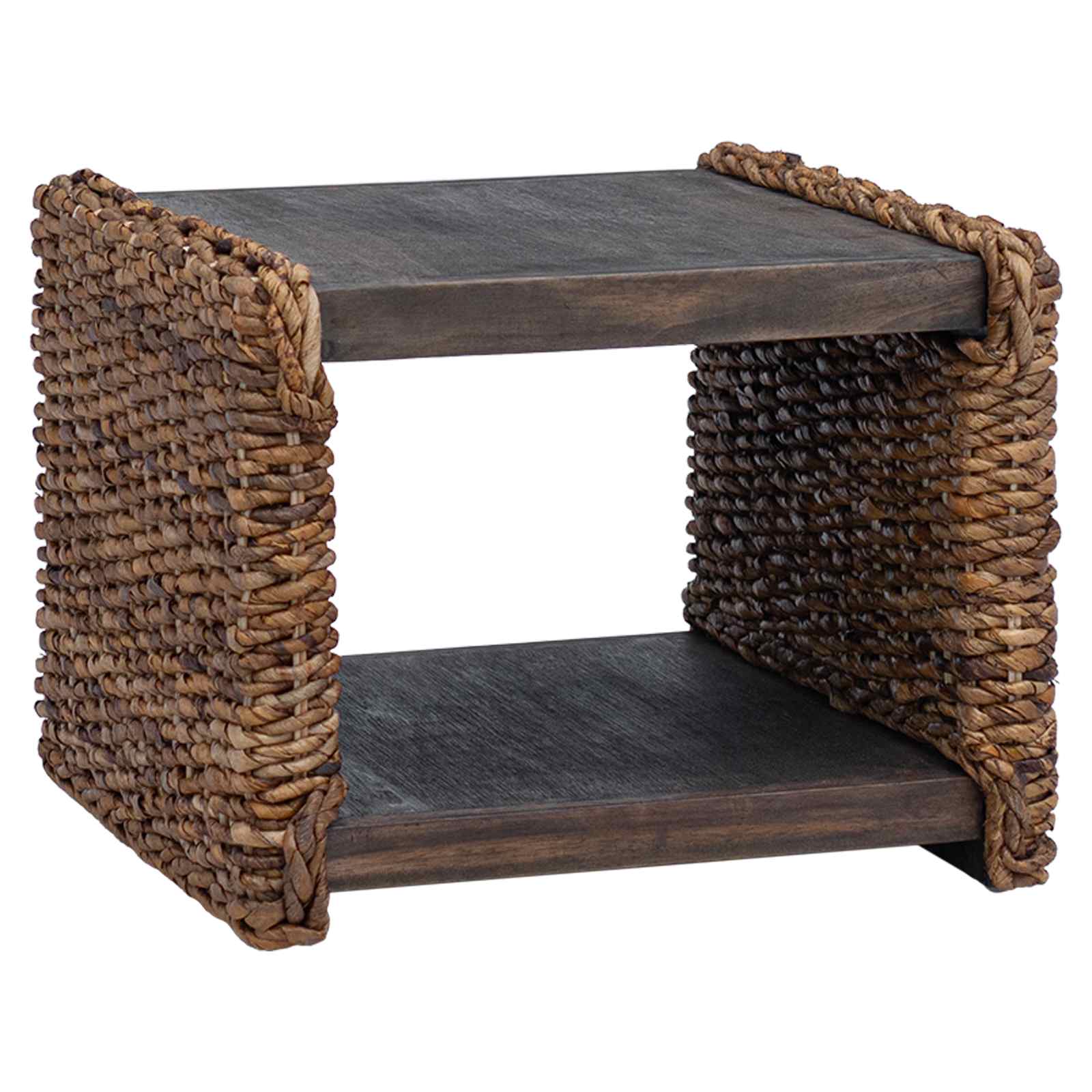 Table d'appoint Naturel 45 x 45 x 45 cm Bois de Mahogany Massif - XIOS