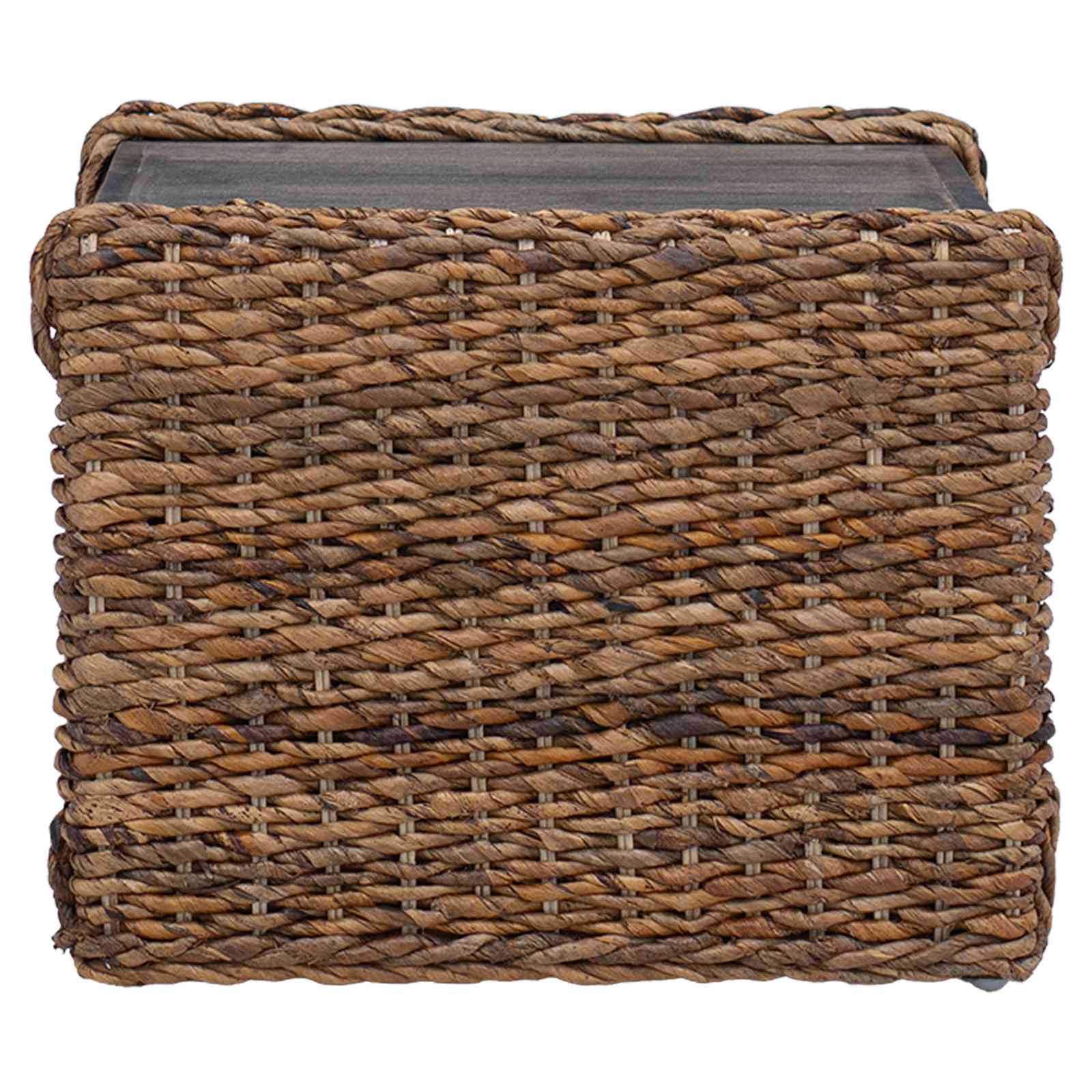 Table d'appoint Naturel 45 x 45 x 45 cm Bois de Mahogany Massif - XIOS