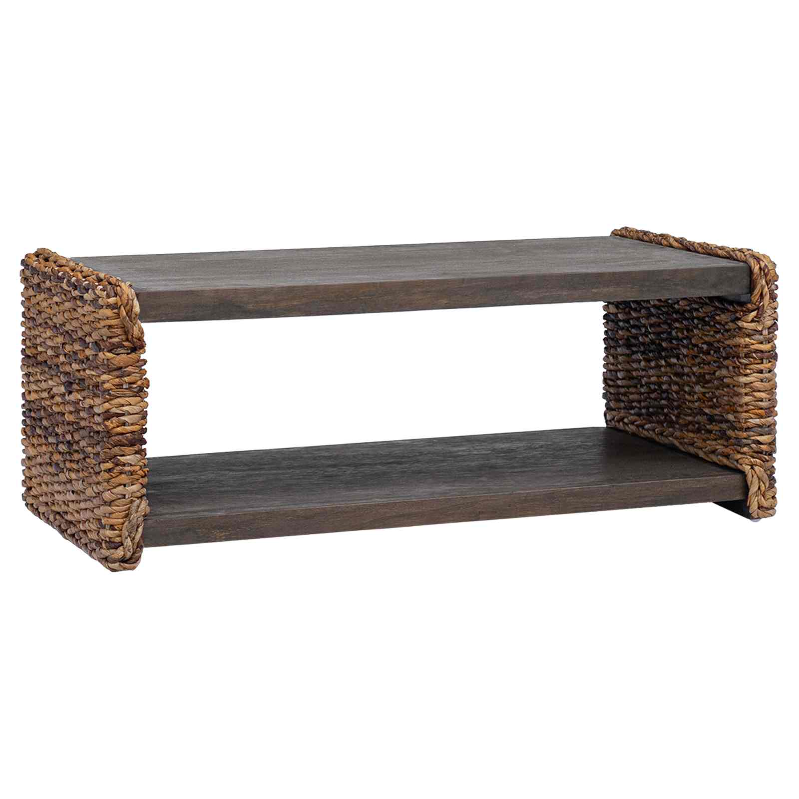 Table d'appoint Naturel 90 x 45 x 35 cm Bois de Mahogany Massif - XIOS