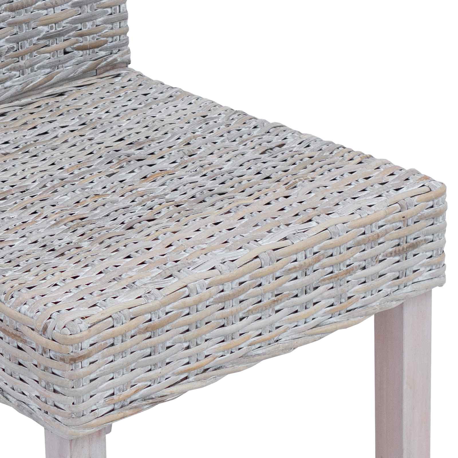 Chaise de salle à manger 2 pc Blanchiment 45 x 54 x 93 cm