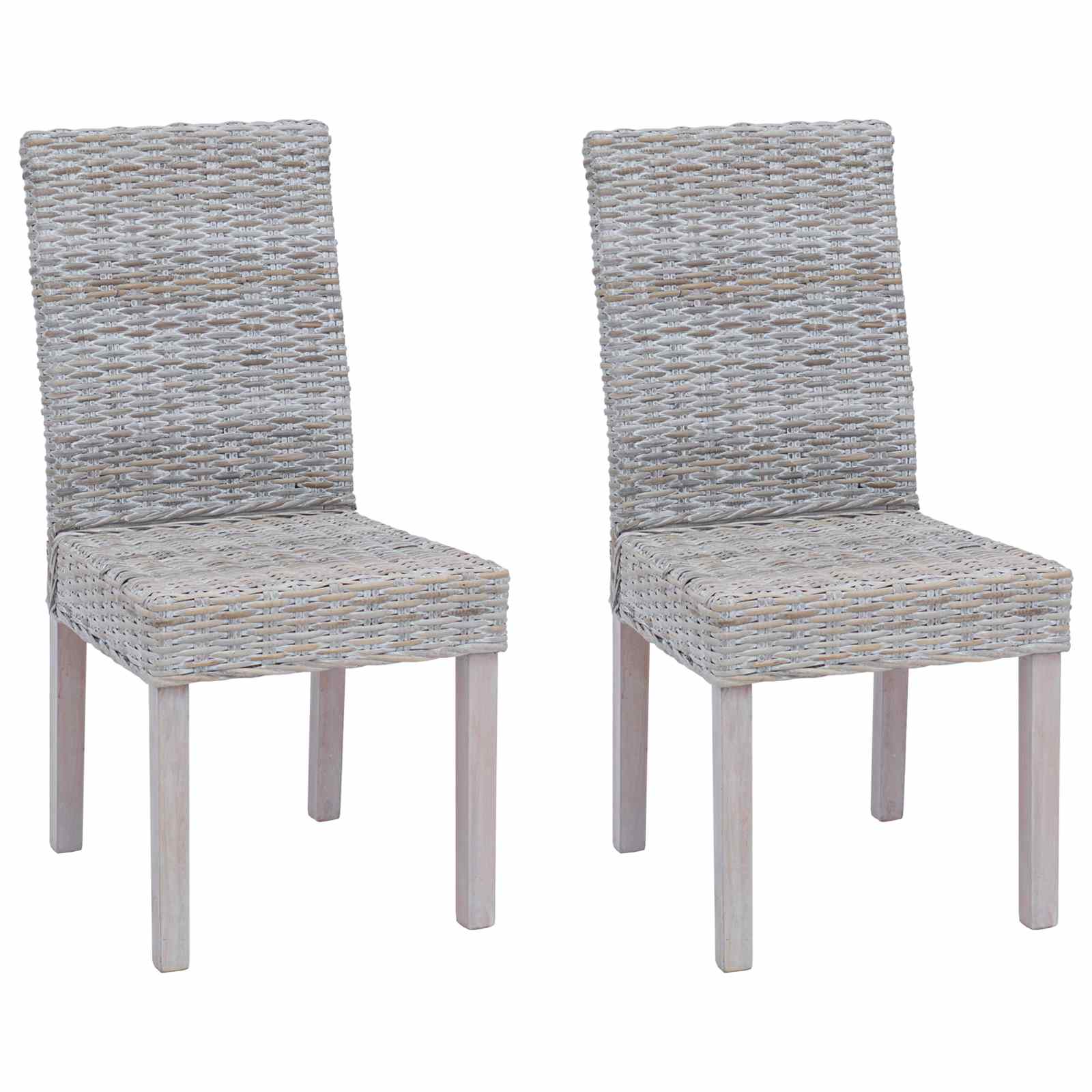 Chaise de salle à manger 2 pc Blanchiment 45 x 54 x 93 cm