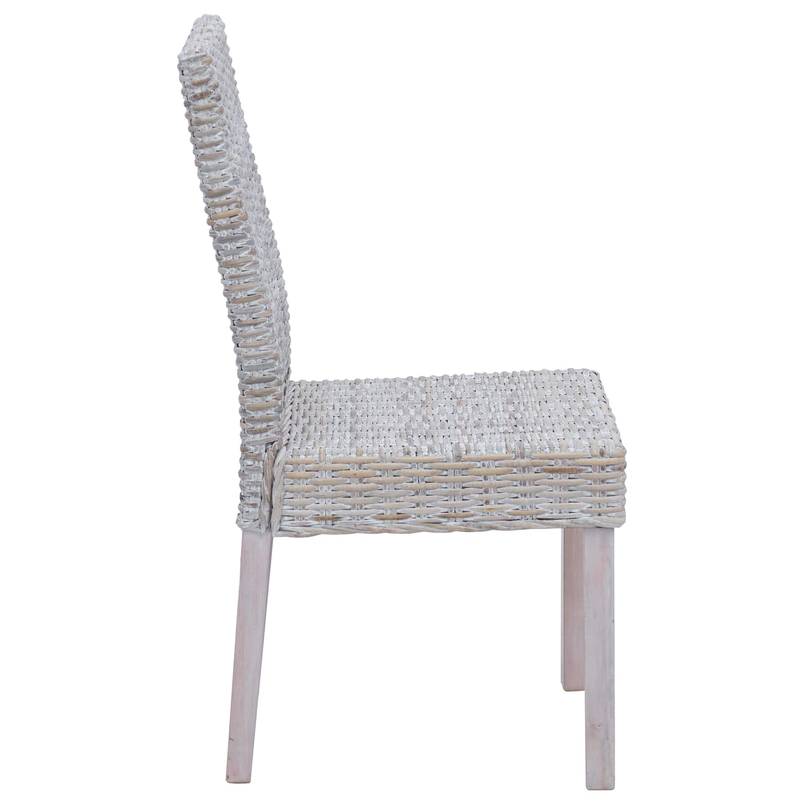 Chaise de salle à manger 2 pc Blanchiment 45 x 54 x 93 cm